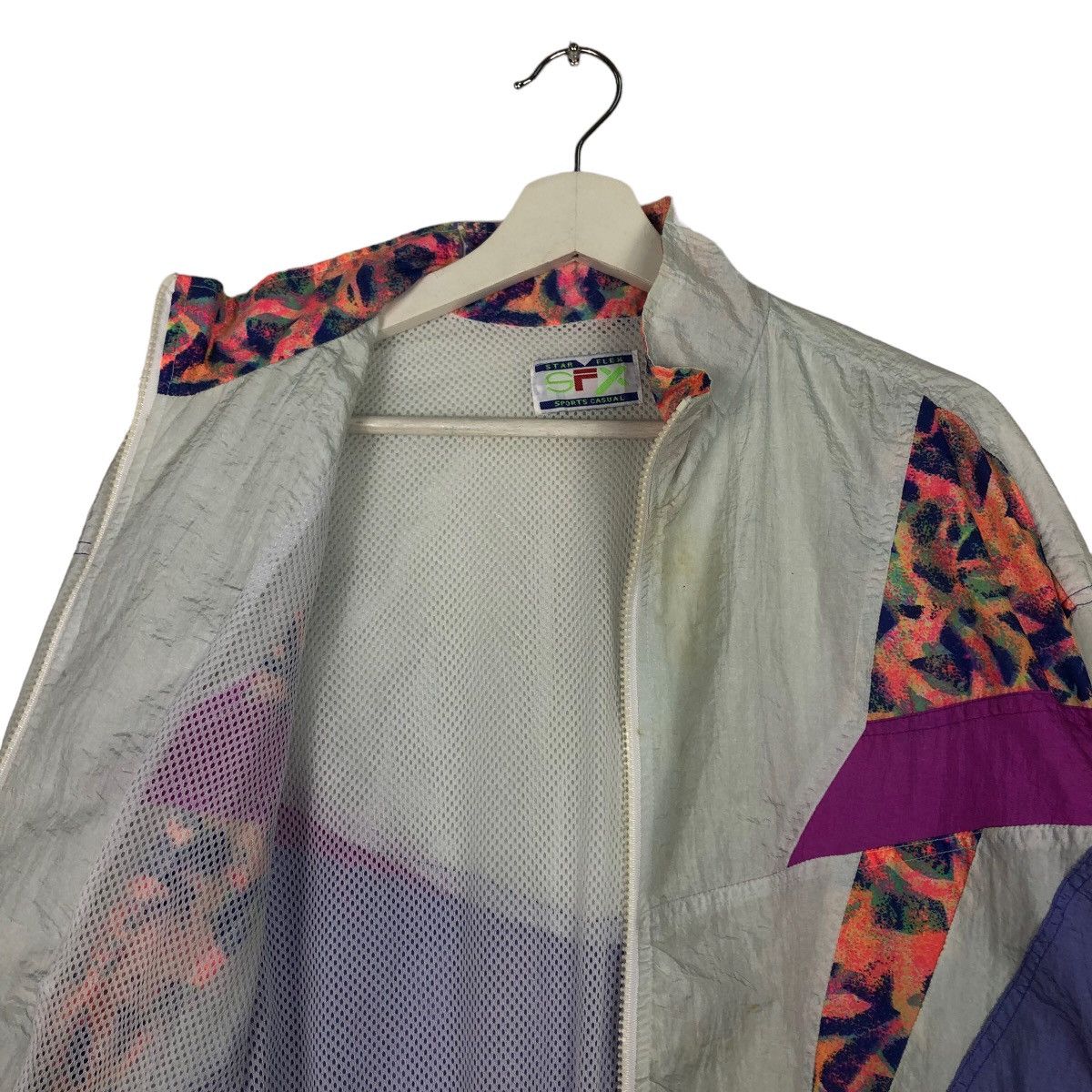 Japanese Brand 🔥90’s Vtg Bomber Jacket Nylon Star Flex Sports Big Logo Size US L / EU 52-54 / 3 - 10 Thumbnail