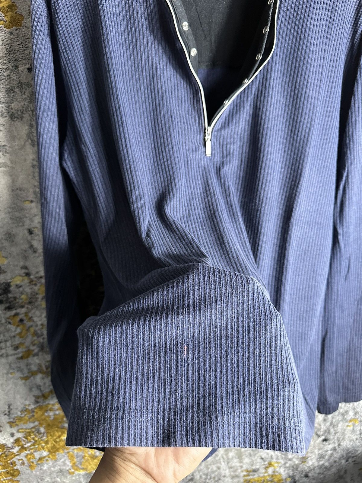 If Six Was Nine CRAZY FADED JAPANESE GOTHIC WESTERN ROCK DOUBLE LAYER LS Size US L / EU 52-54 / 3 - 5 Thumbnail