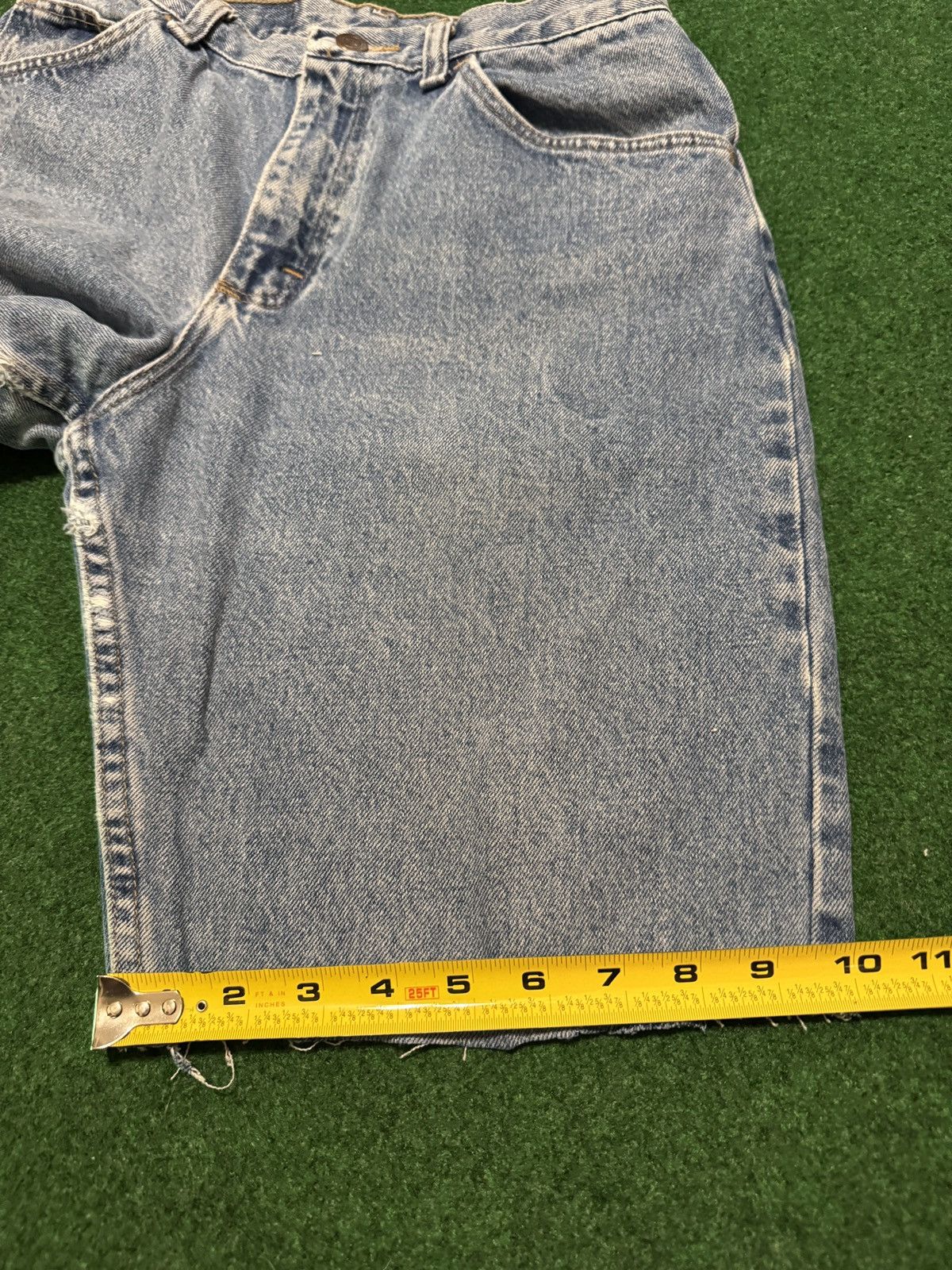 Vintage 90s Jorts Relaxed Grunge Cutoff High Waisted Denim Shorts Size 28" / US 6 / IT 42 - 7 Thumbnail