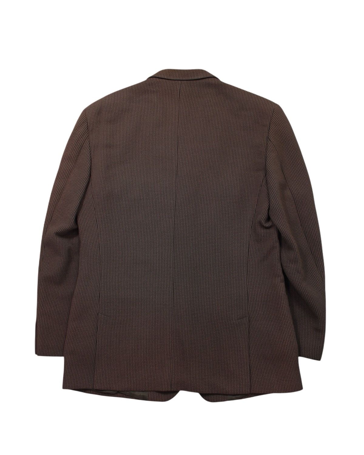 Armani SS2002 EMPORIO ARMANI MICRO-HOUNDSTOOTH WOOL BLEND BLAZER Size US L / EU 52-54 / 3 - 2 Thumbnail