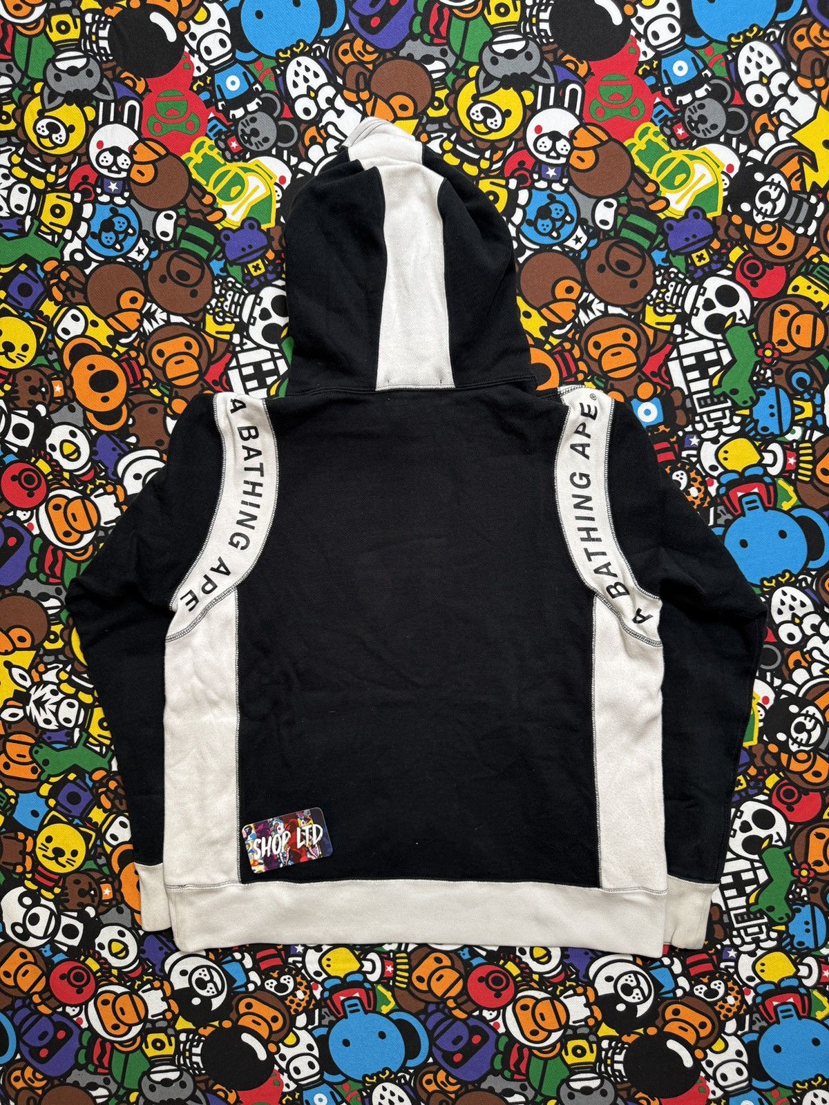 Bape A Bathing Ape Black Script Pullover Hoodie Size US M / EU 48-50 / 2 - 8 Thumbnail