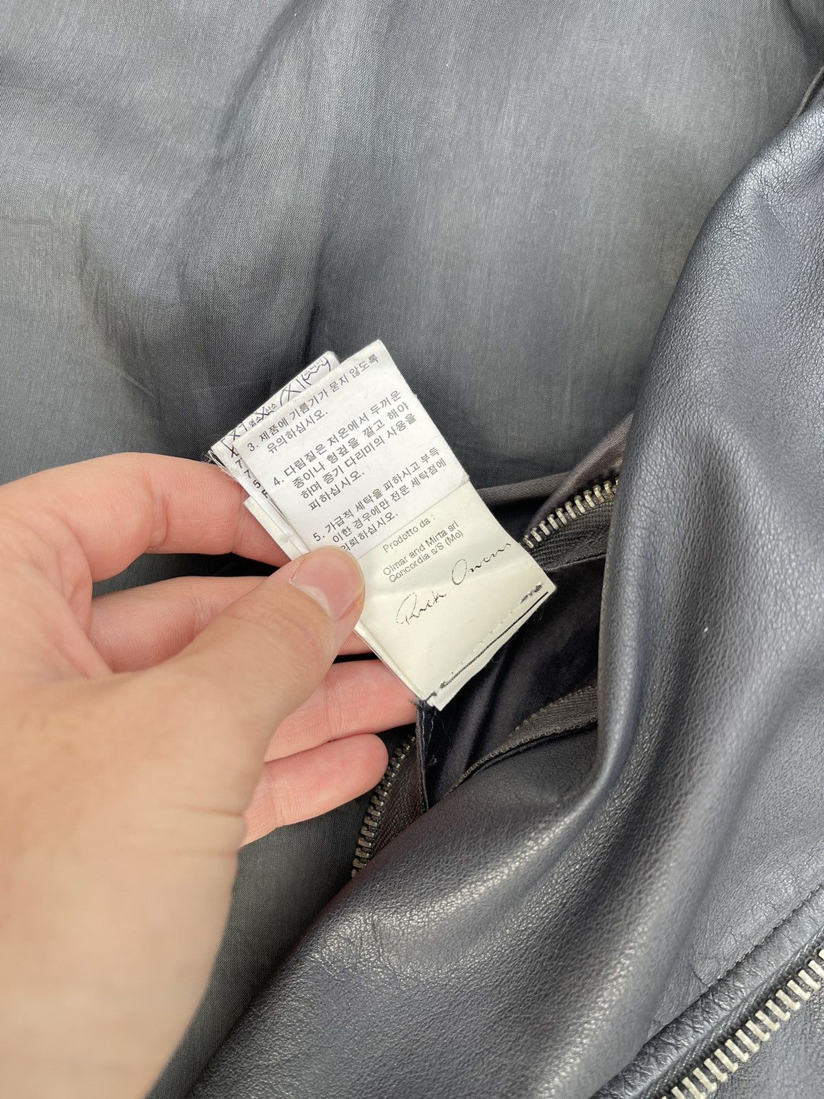Rick Owens Backstrap mainline stooges leather jacket Korean exclusive Size US M / EU 48-50 / 2 - 6 Thumbnail