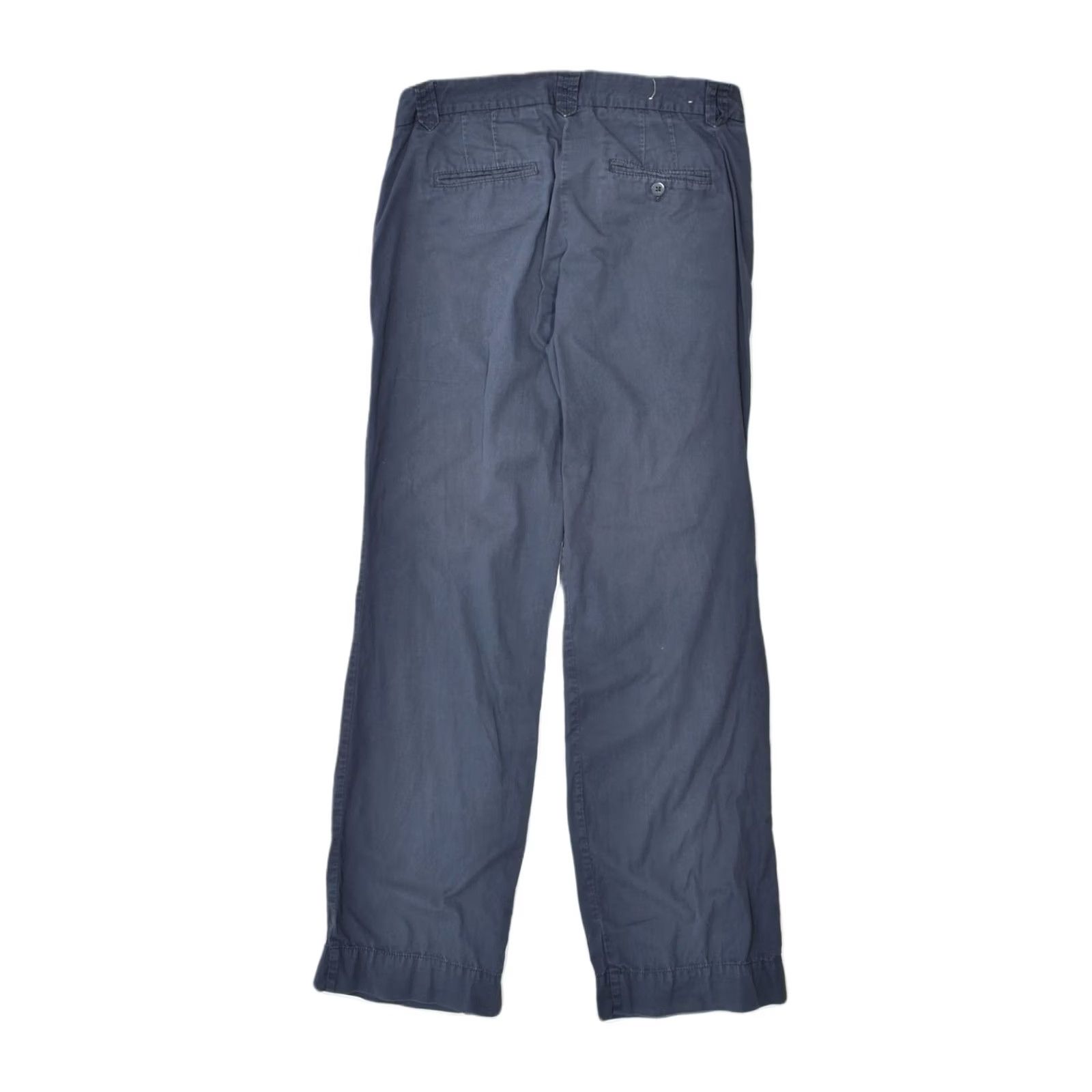 J.Crew J. CREW Womens City Fit Straight Chino Trousers Navy Blue Cotton W30 L32 Size 30" / US 8 / IT 44 - 2 Thumbnail