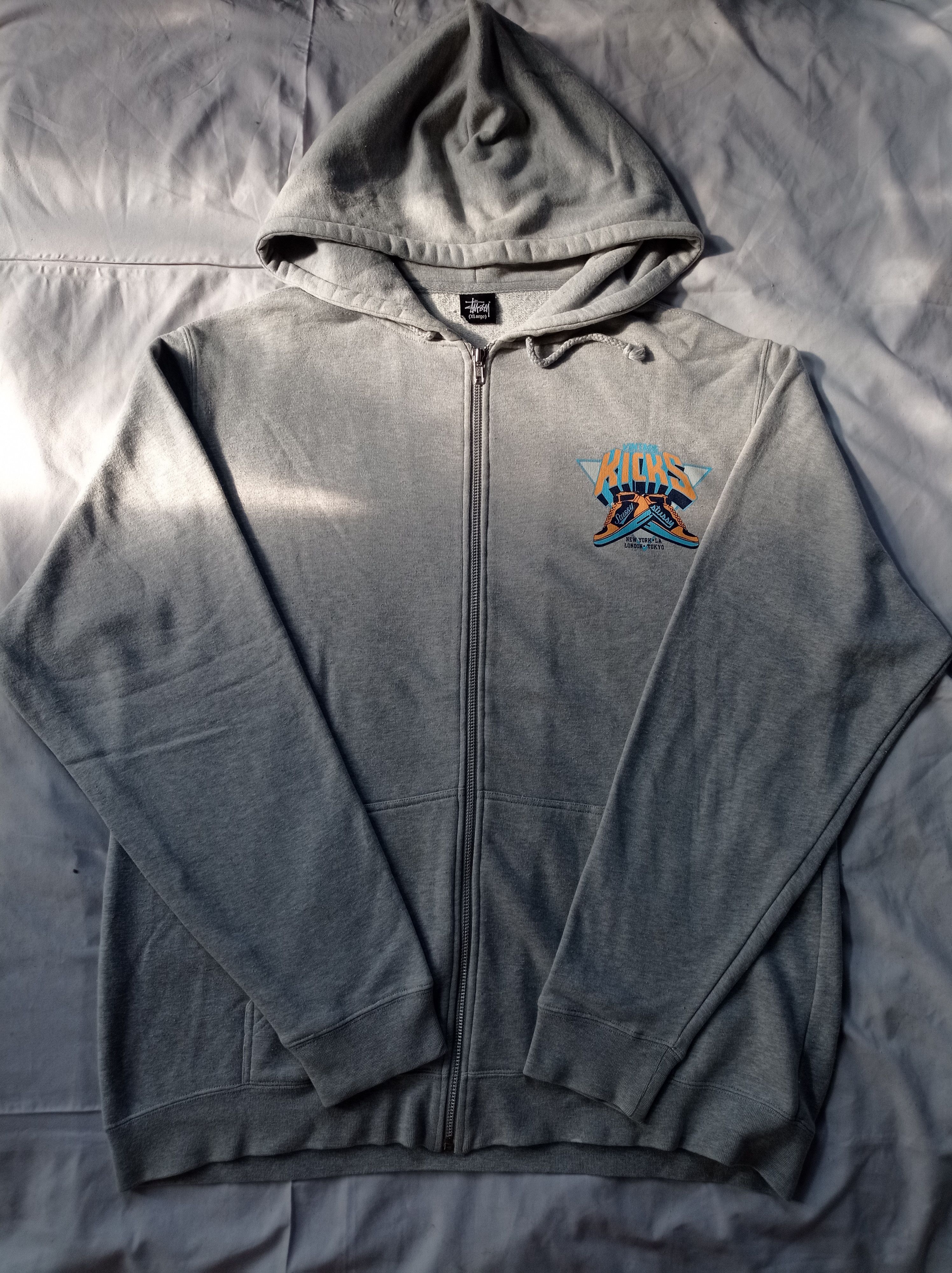 Stussy Faded Graphic Zip Hoodie | Grailed