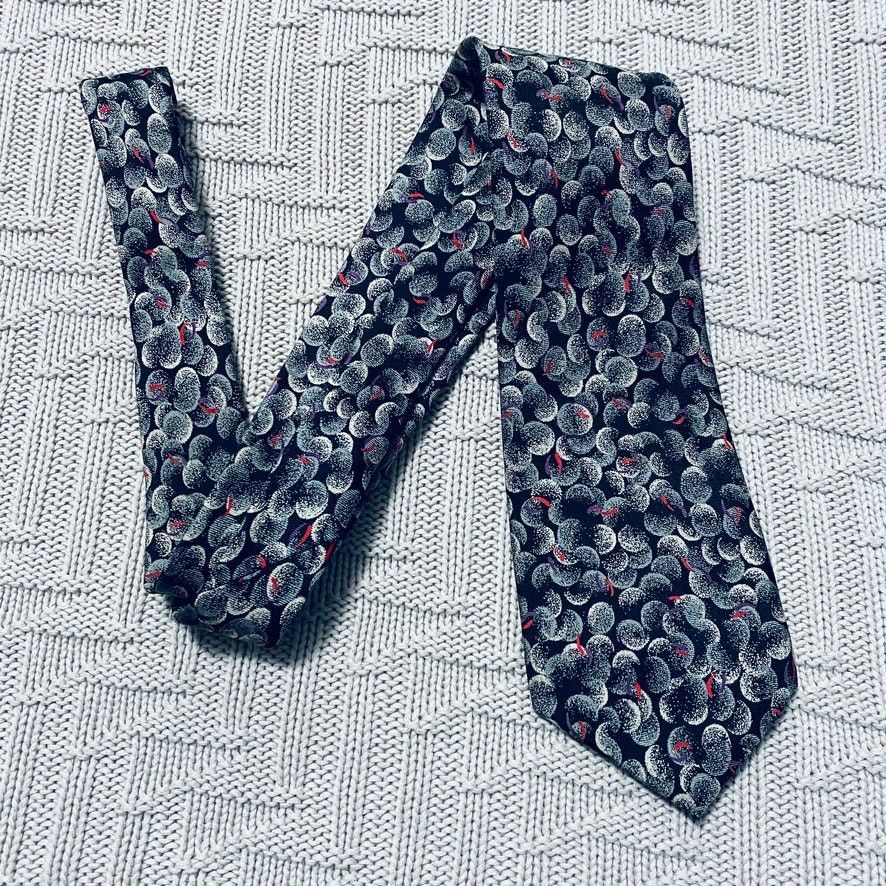 Vintage Vintage B. Altman gray silk tie Size ONE SIZE - 1 Thumbnail