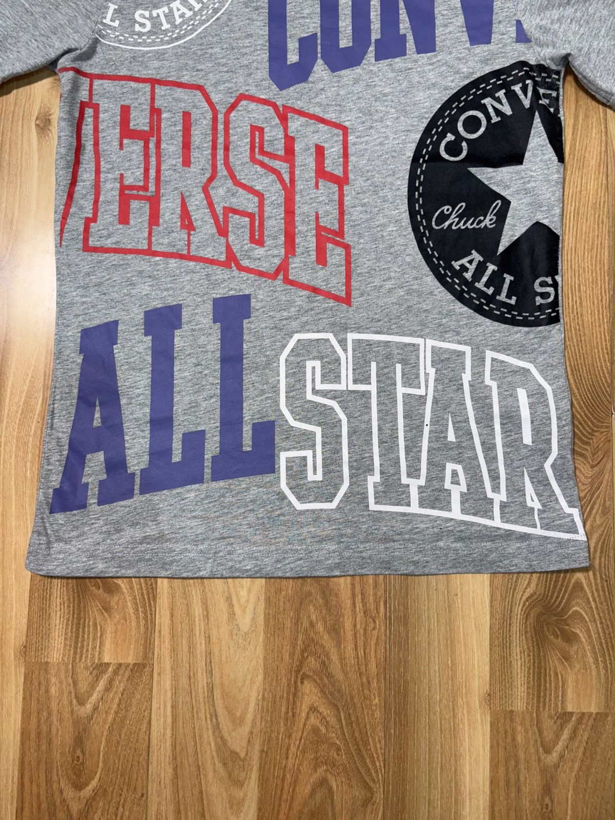 Converse Converse All Star Multi Logo Graphic Tee Heather Grey Size US XXS / EU 40 - 3 Thumbnail