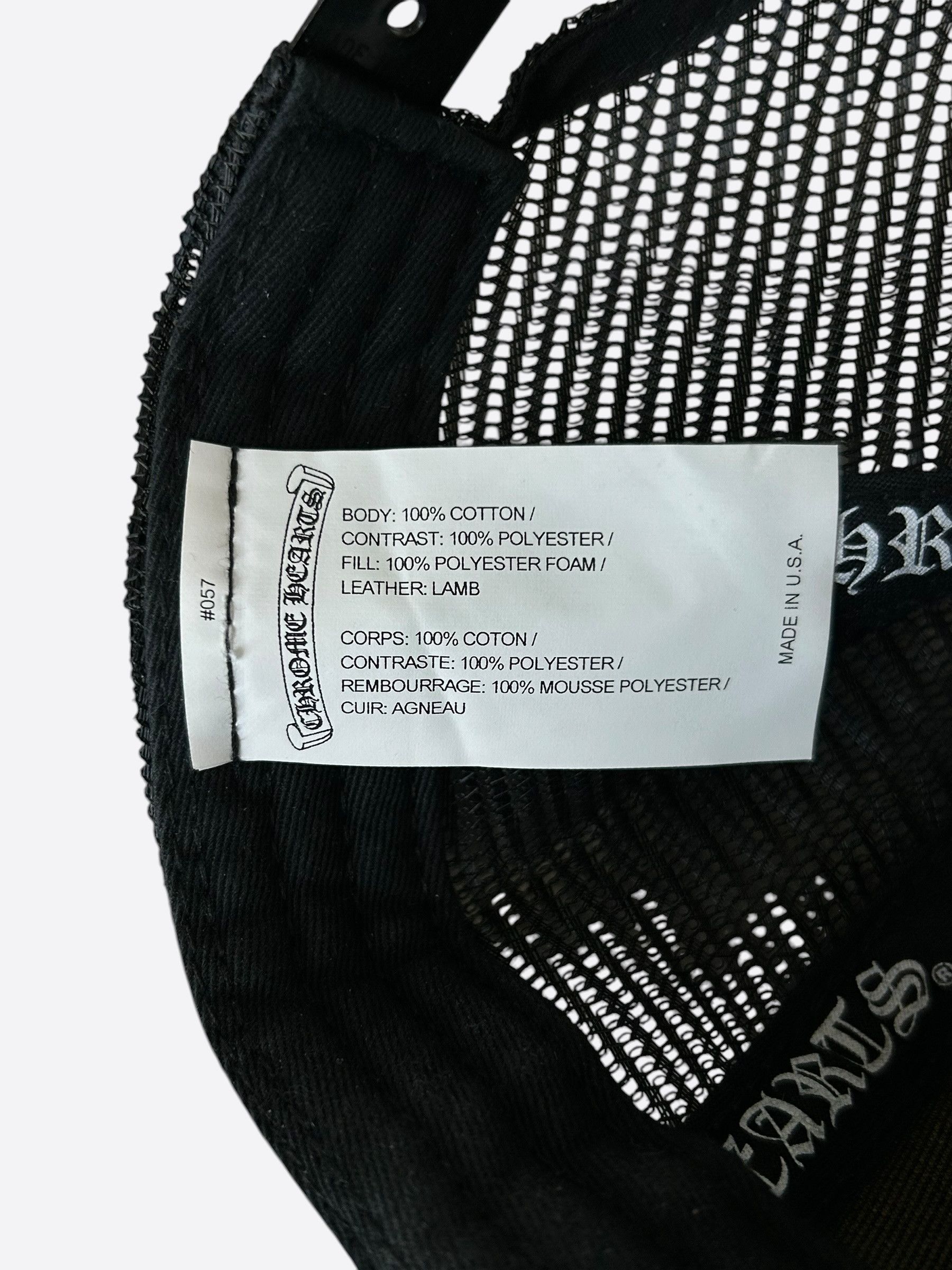 Chrome Hearts Chrome Hearts Black & White Triple Cross Patch Trucker Hat Size ONE SIZE - 5 Thumbnail