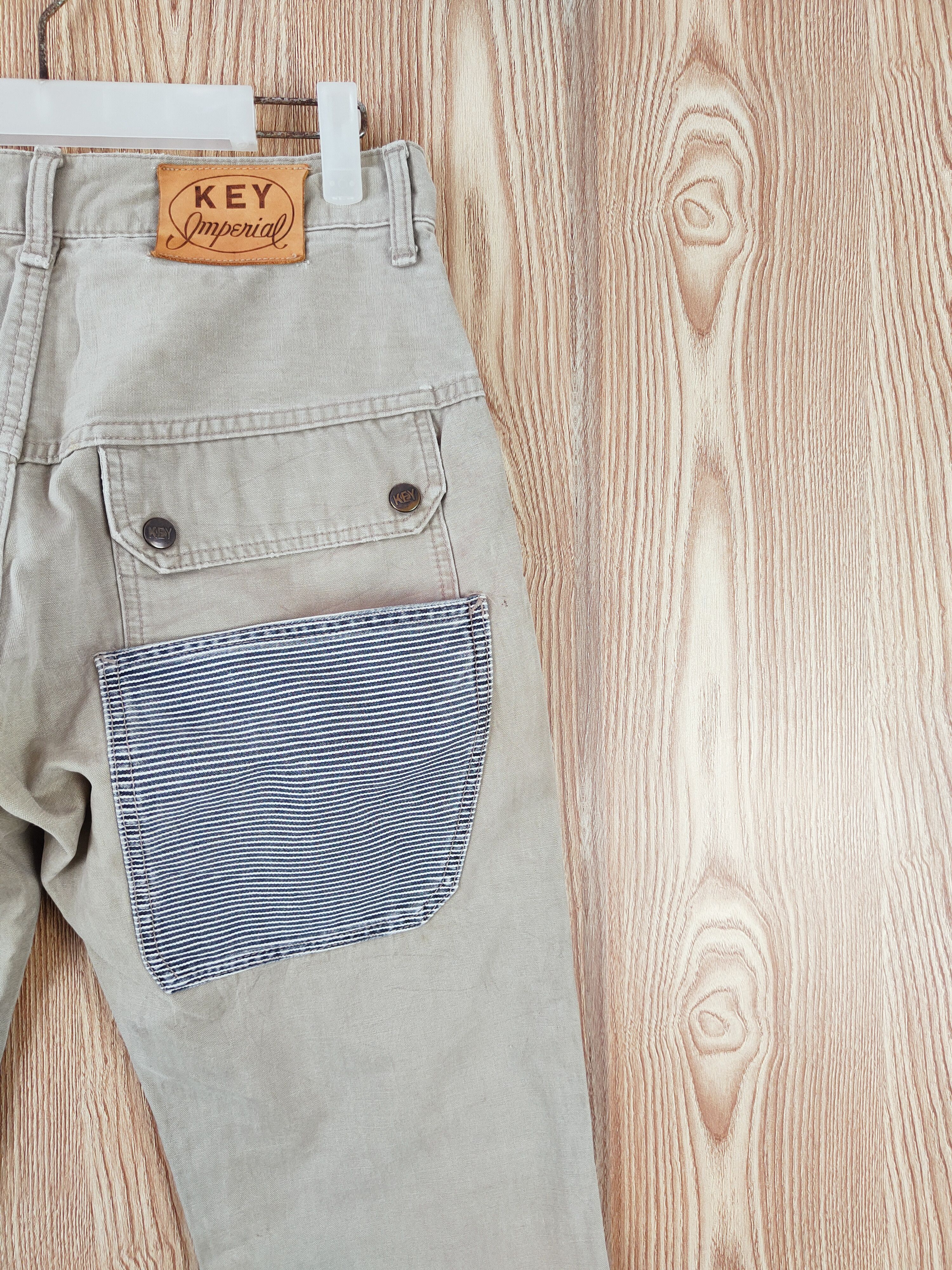 Japanese Brand Key Beige Multipocket Tactical Cargo Pants #W907 Size US 30 / EU 46 - 8 Thumbnail
