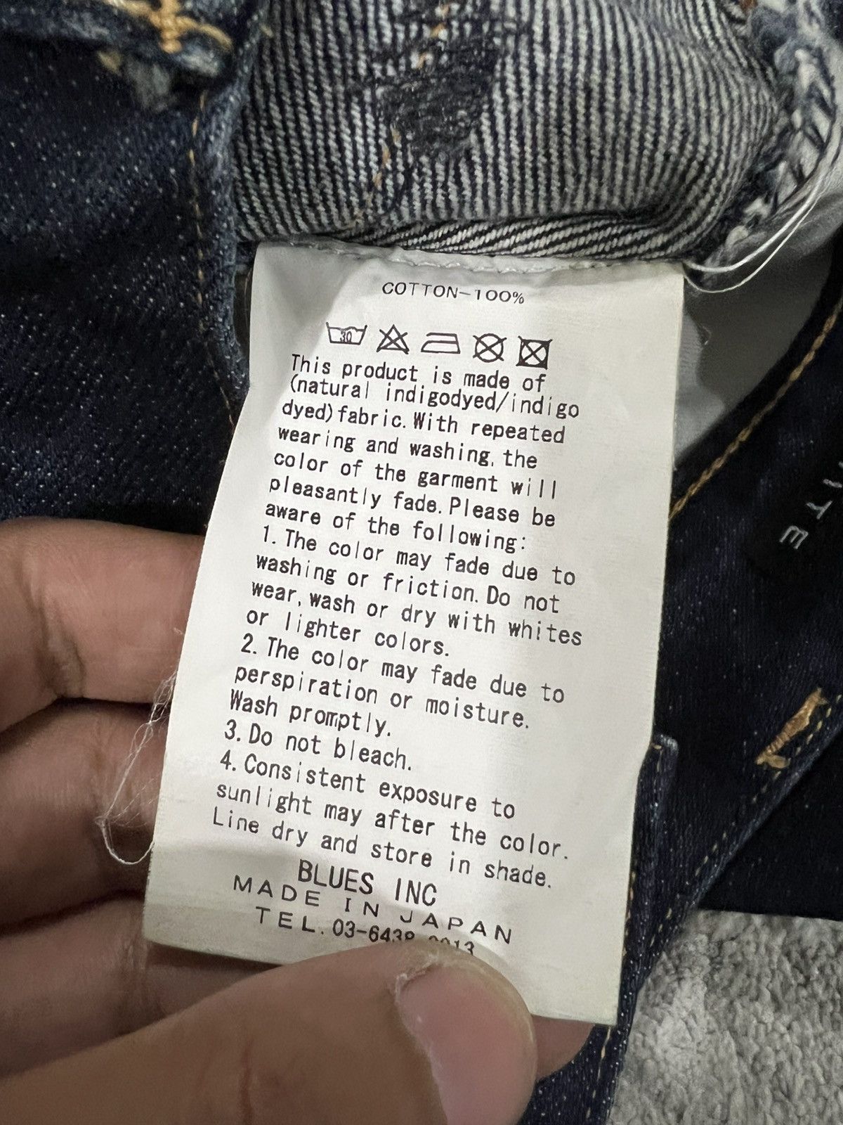 Japanese Brand Vintage Kuro Graphite Oikawa Denim Co Indigo Selvaged Denim Size US 31 - 9 Thumbnail