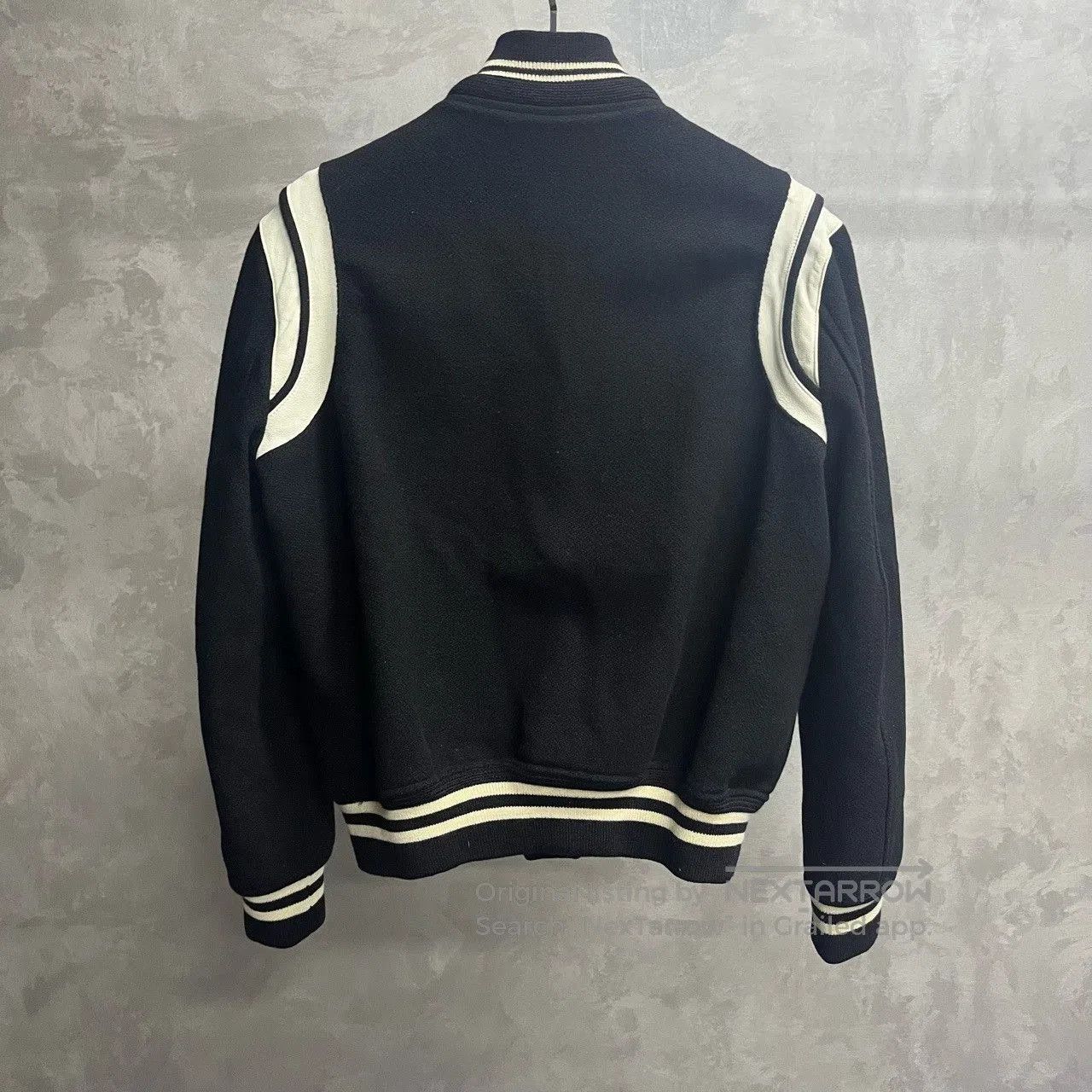 Saint Laurent Paris Saint Laurent Black White Varsity Jacket. Size US M / EU 48-50 / 2 - 2 Thumbnail