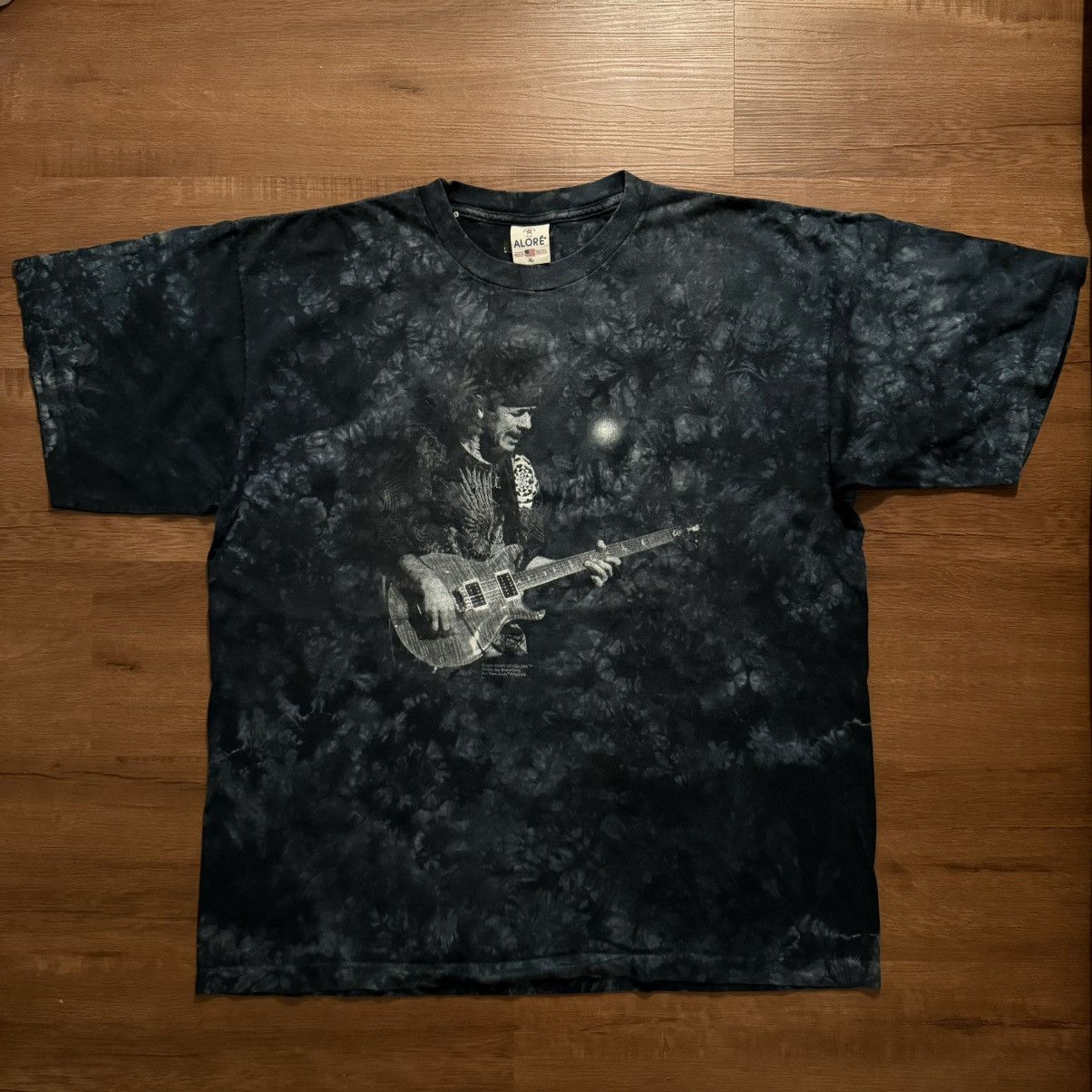 Vintage Carlos Santana Tie Dye Tees Size XL