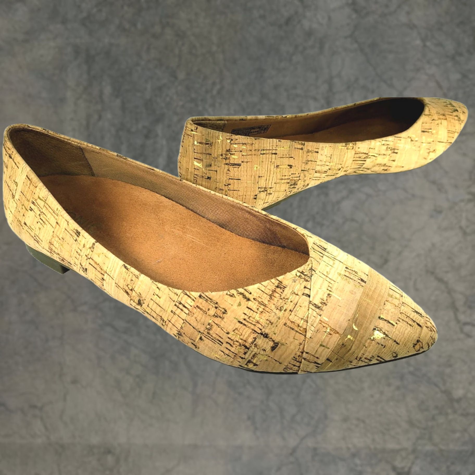Vionic Vionic 359 Cabello Cork Pointed Toe Orthotic Flats Women's Sz 9M Size US 7 / IT 37 - 1 Thumbnail