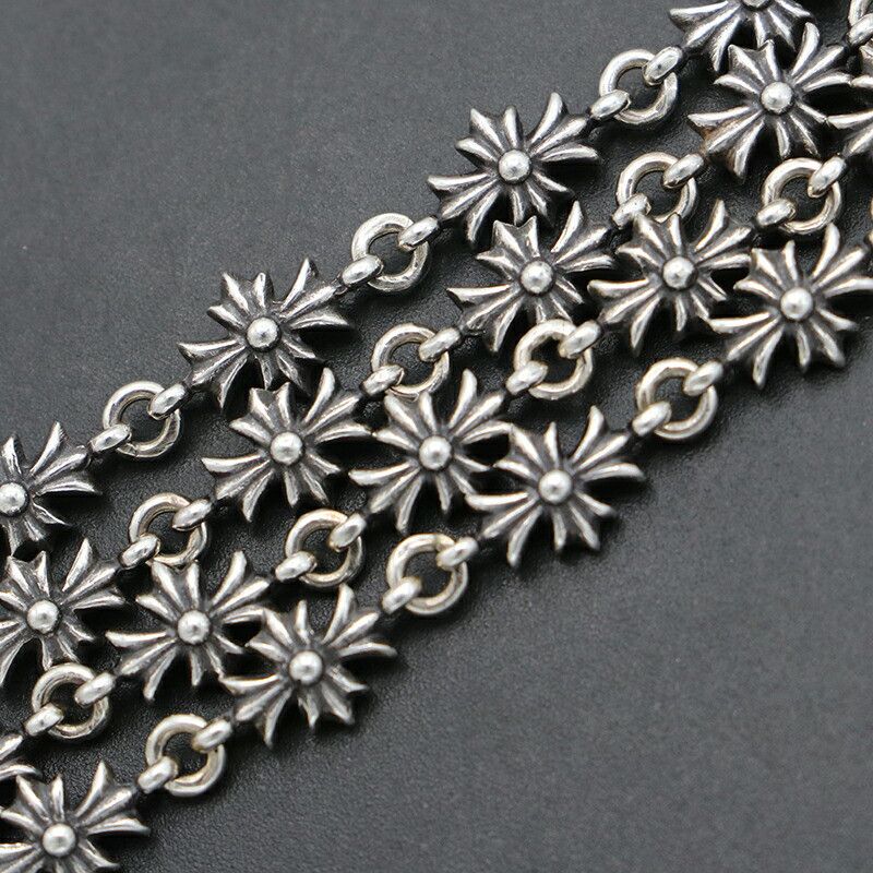 Chrome Hearts Chrome Hearts Diamond Cross Tiny E Plus Chain - 18 Inch Size ONE SIZE - 4 Thumbnail