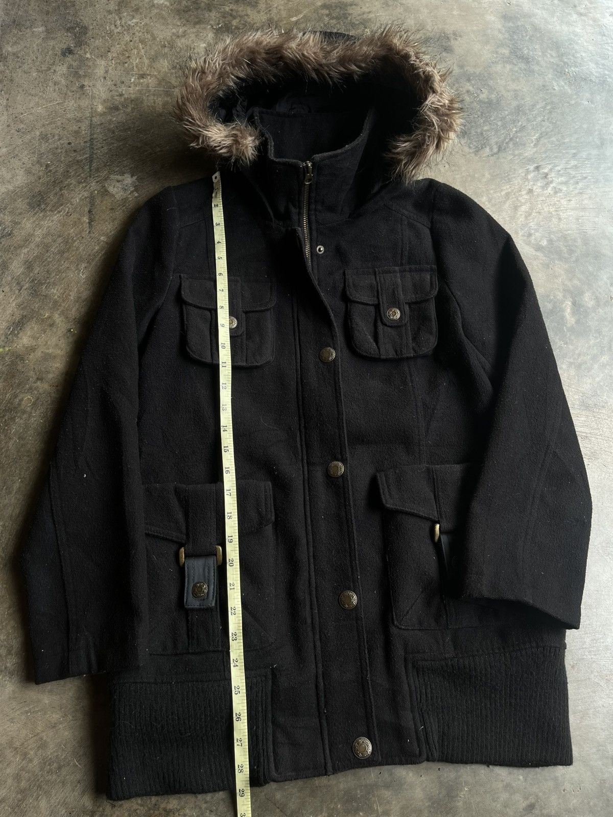 14th Addiction JAPANESE 2000’s GSEVENTEEN FUR JACKET PARKA GOTHIC PUNK VKEI Size US M / EU 48-50 / 2 - 10 Thumbnail