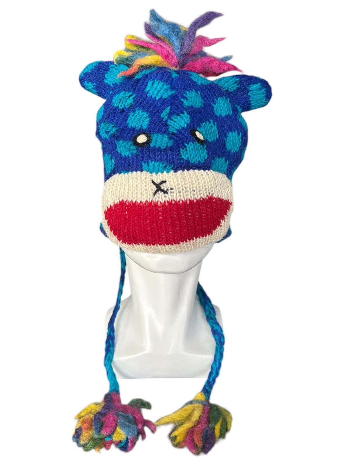 Japanese Brand × Kapital × Vintage Amina Knitted wool Rare Beanie Hats ☠️☠️ Size ONE SIZE - 2 Thumbnail