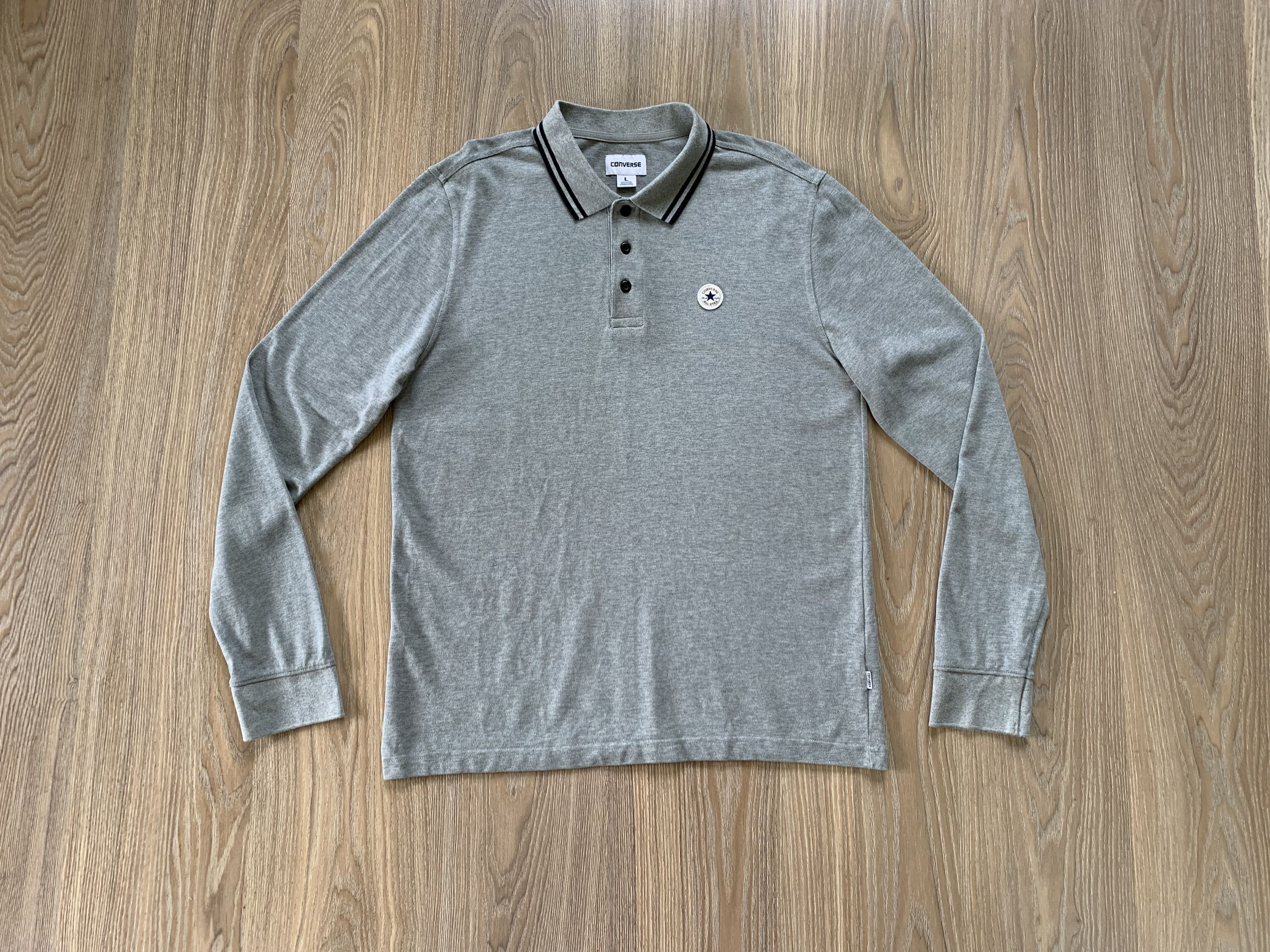 Converse Converse Basic Long Sleeve Polo T Shirt Size US L / EU 52-54 / 3 - 1 Thumbnail