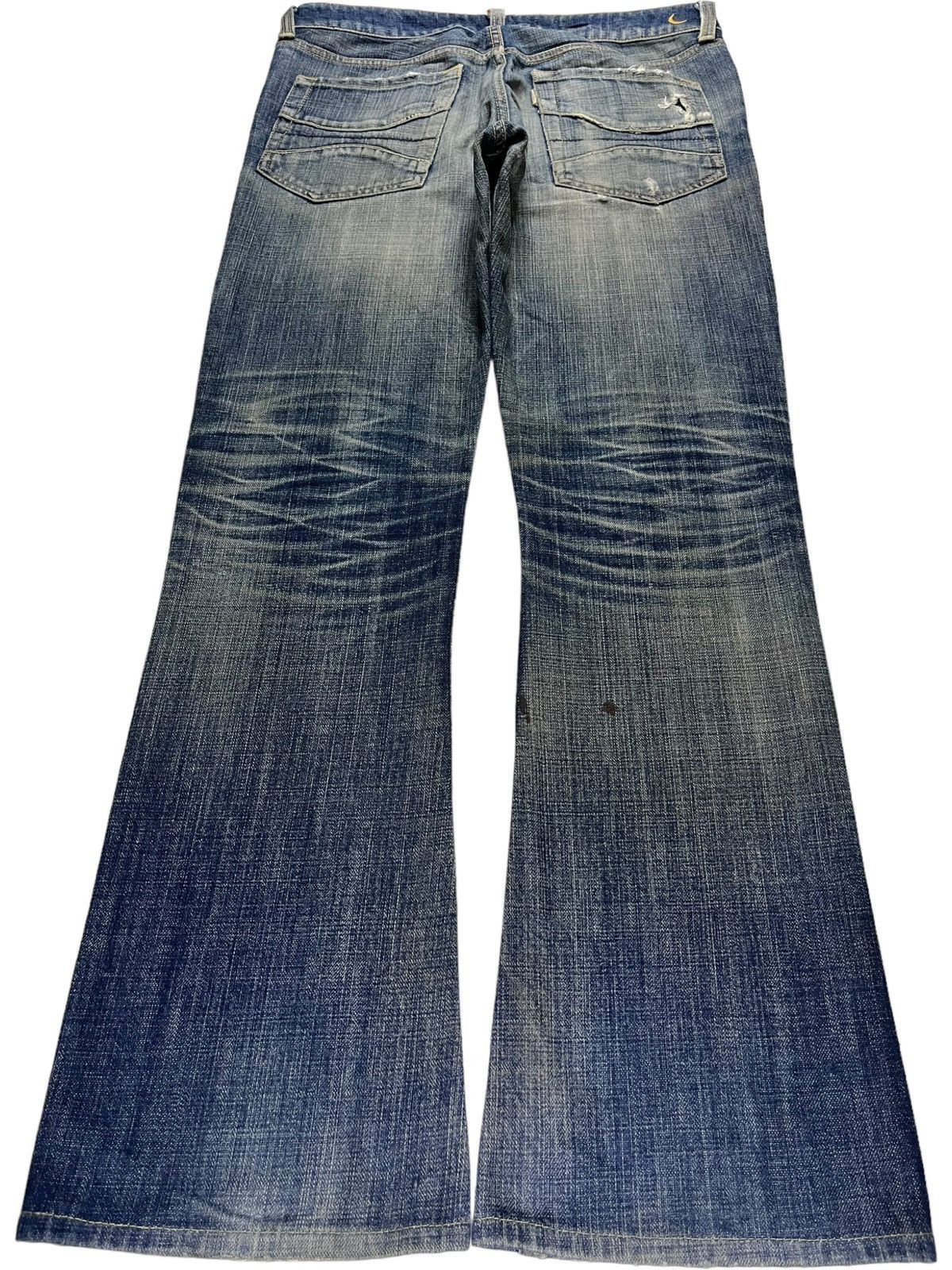 Japanese Brand Vintage Japanese Brand Mud Wash Rip Distressed Flare Jeans Size US 32 / EU 48 - 2 Thumbnail