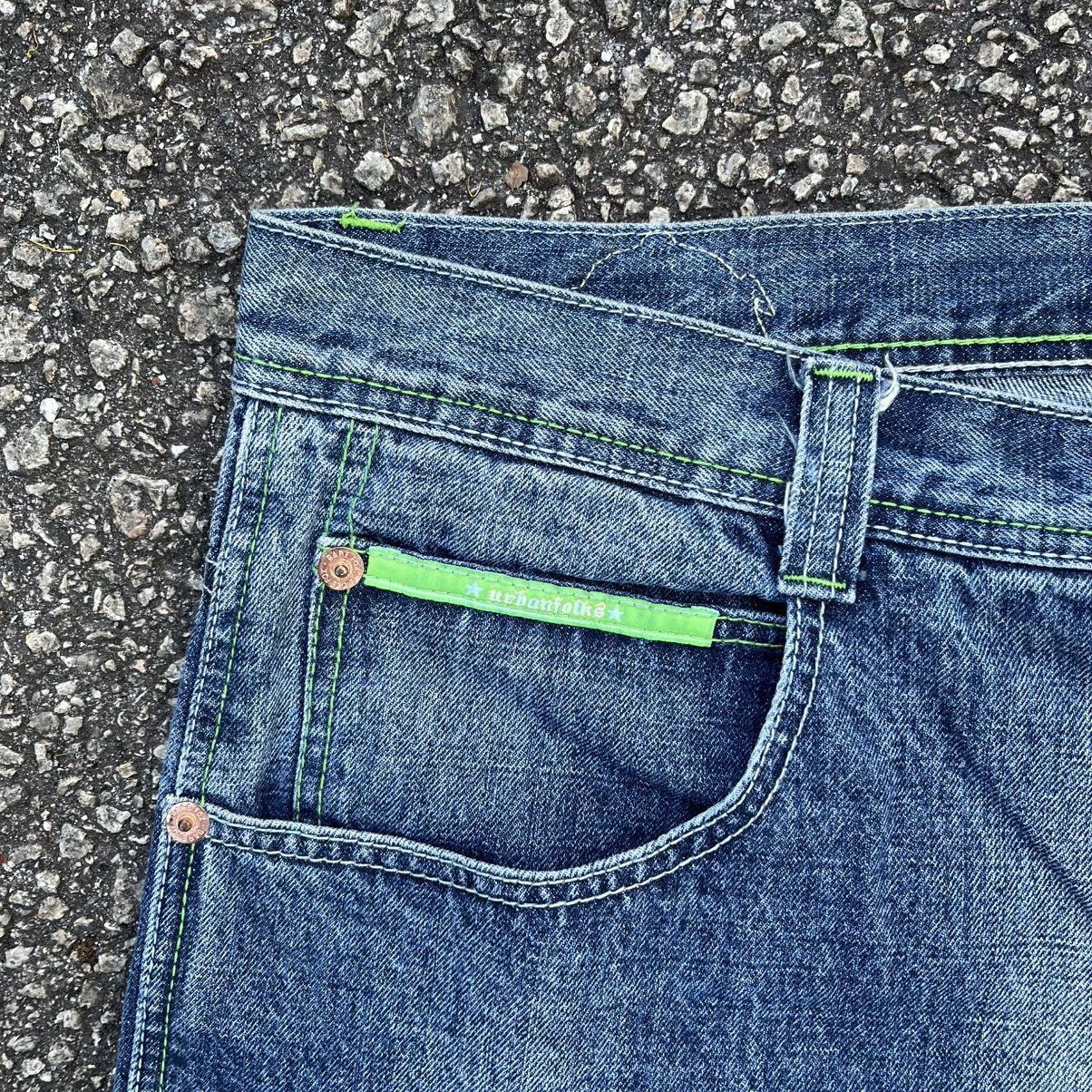 Southpole VTG 90s 2000s Bare Fox Denim Baggy Pants Skater Faded Blue Size US 40 / EU 56 - 4 Thumbnail