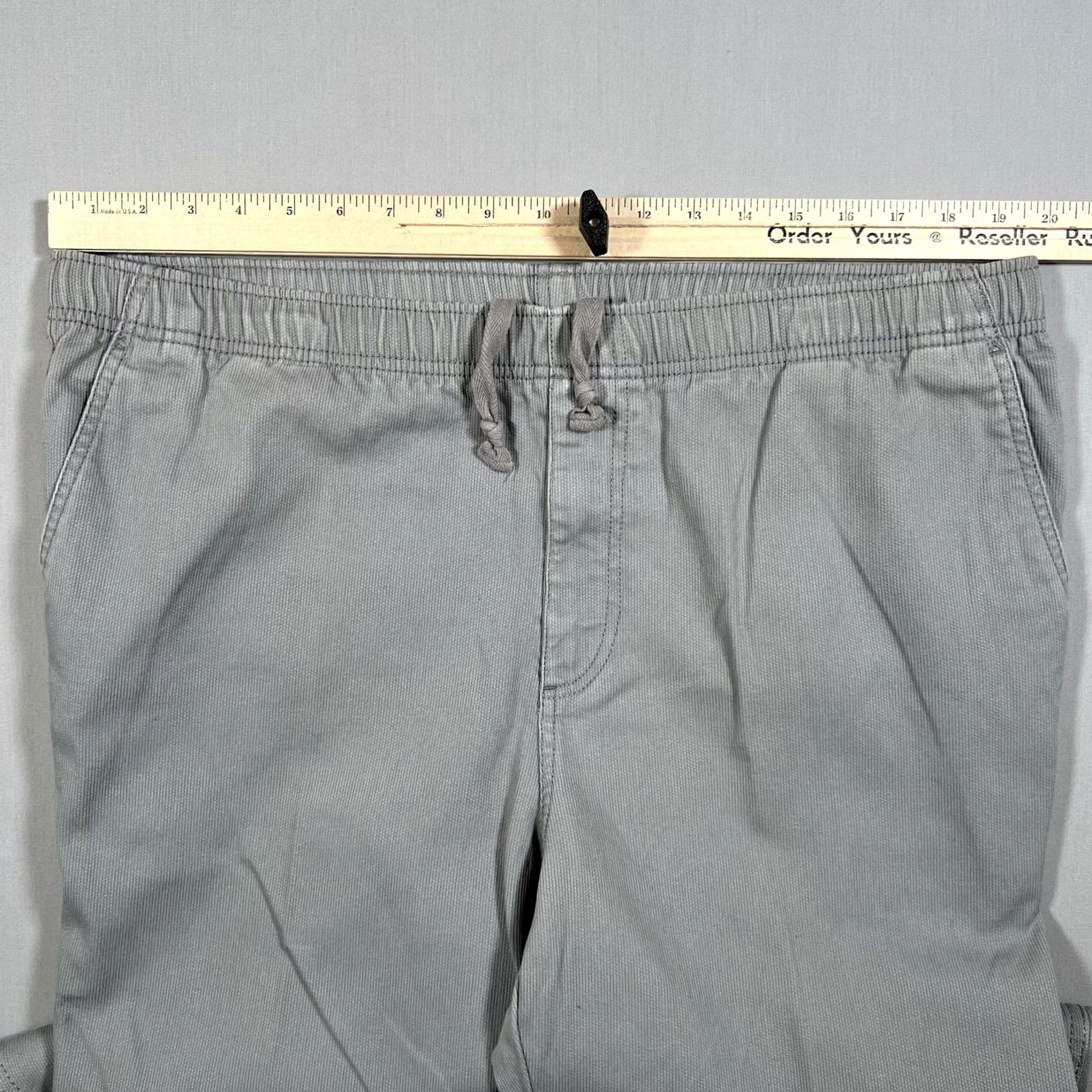 The Territory Ahead Territory Ahead Pants Men's Gray Cotton Drawstring Elastic Waist L Size US 33 - 7 Thumbnail