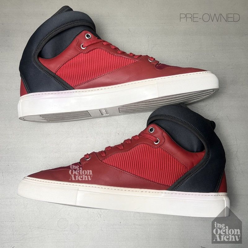 Balenciaga Balenciaga Neoprene High Top Sneaker 391216 Black/Red Size US 9 / EU 42 - 5 Thumbnail