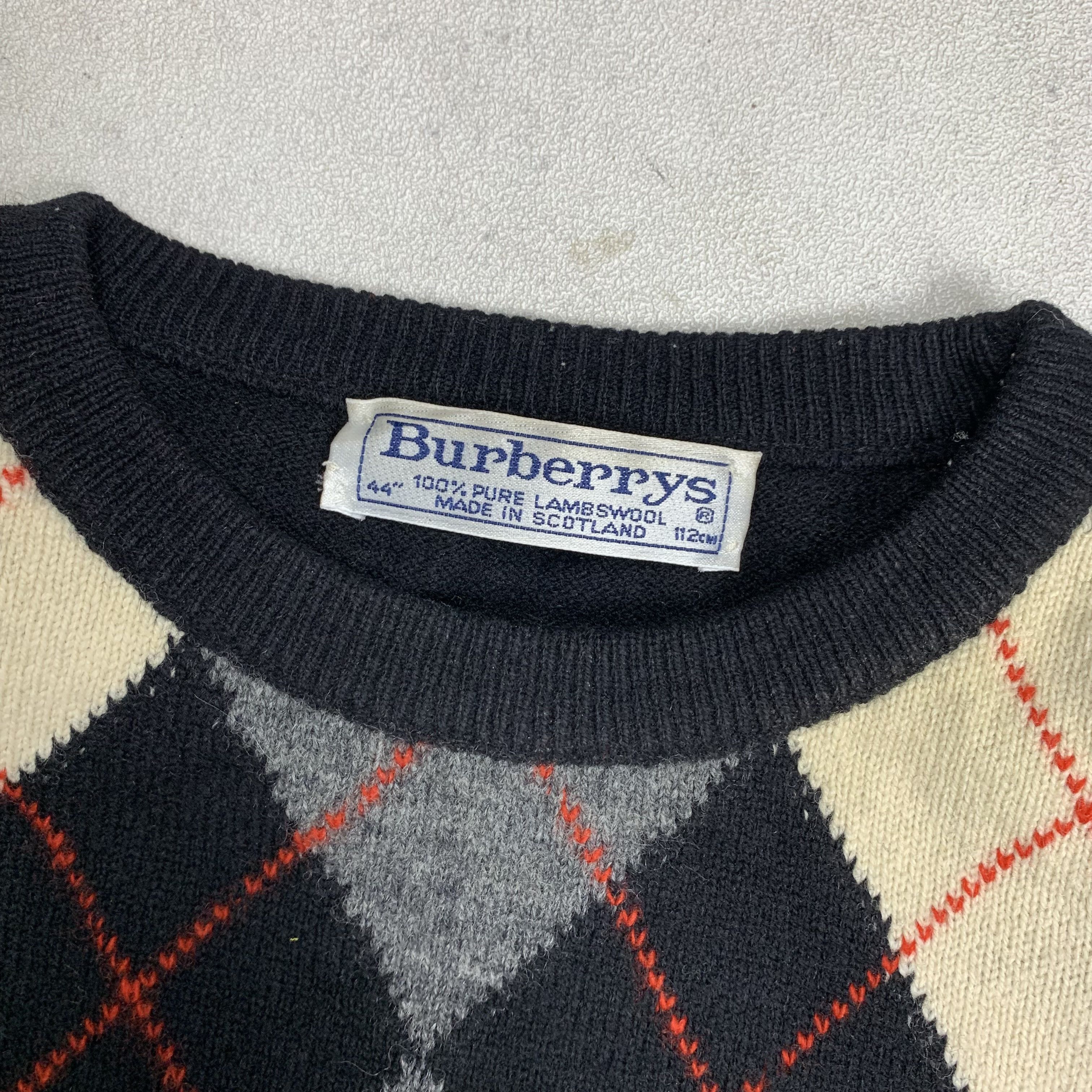 Burberry Vintage Burberry Wool Knit Sweater Size US L / EU 52-54 / 3 - 5 Thumbnail
