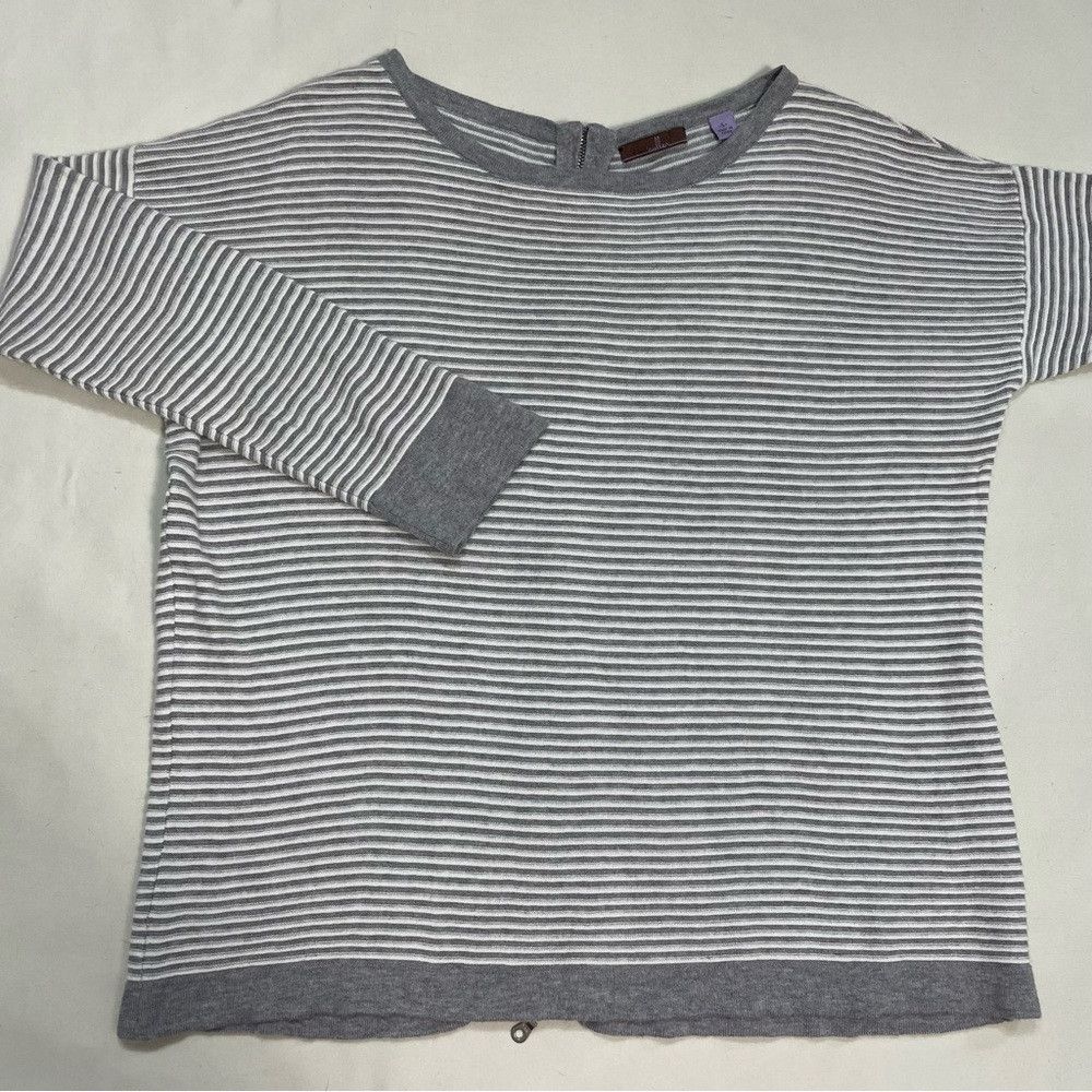 Other Cullen Stripe Back Zip Cotton Blend Sweater Size S Size S / US 4 / IT 40 - 6 Thumbnail