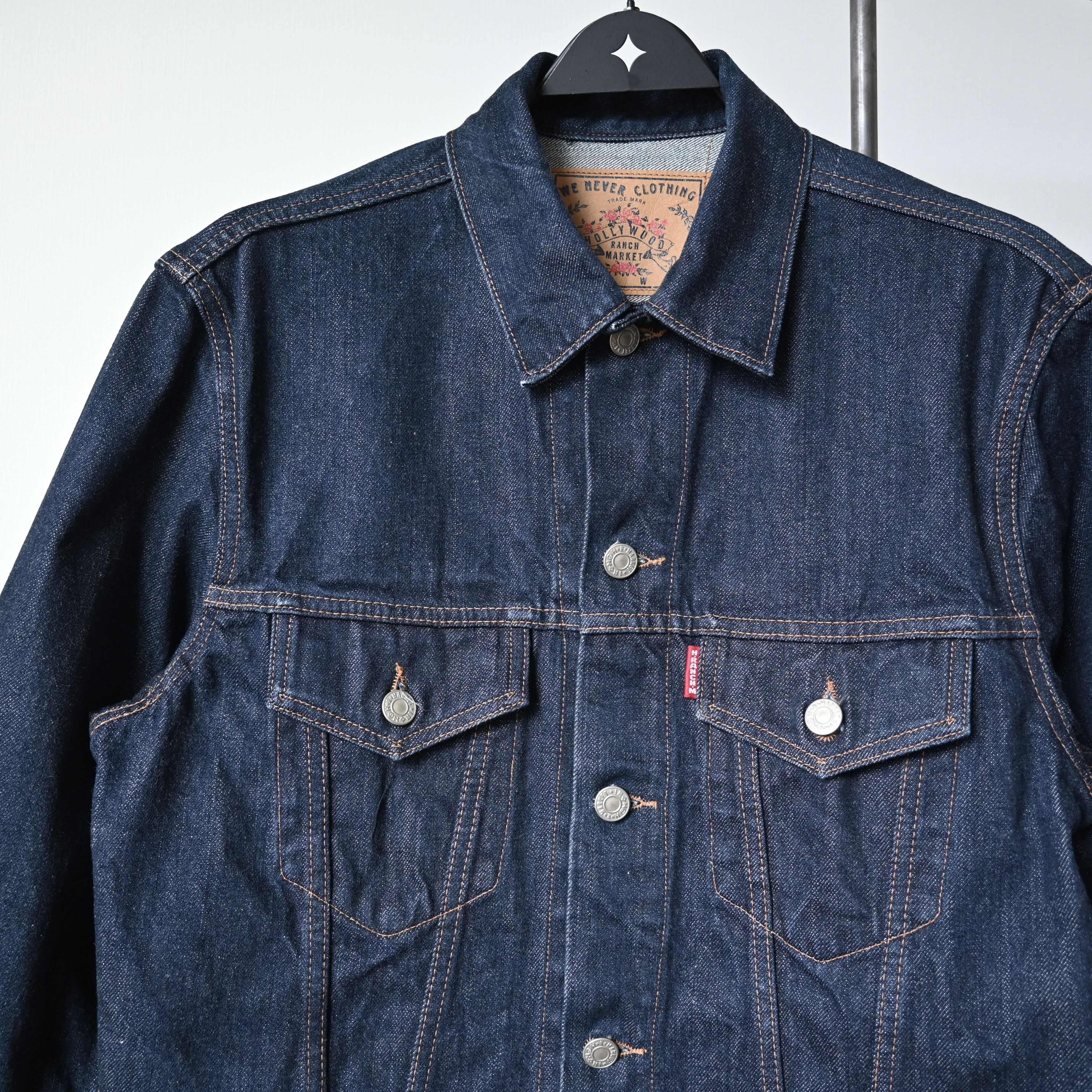 HOLLYWOOD RANCH MARKET H.R.MARKET indigo denim tracker jacket made in Japan Size US M / EU 48-50 / 2 - 7 Thumbnail