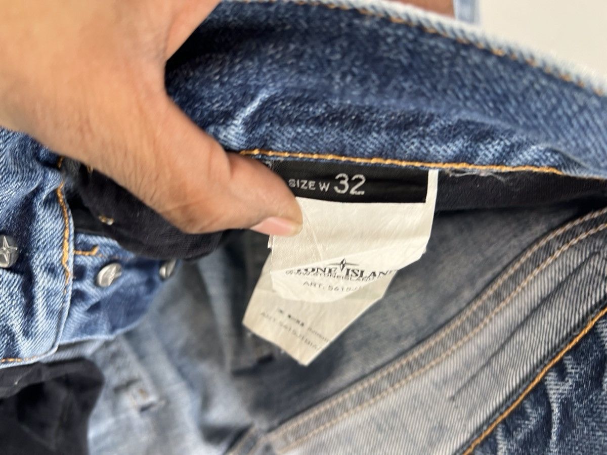 Vintage Super rare vintage stone island straight fit denim Size US 34 / EU 50 - 8 Thumbnail