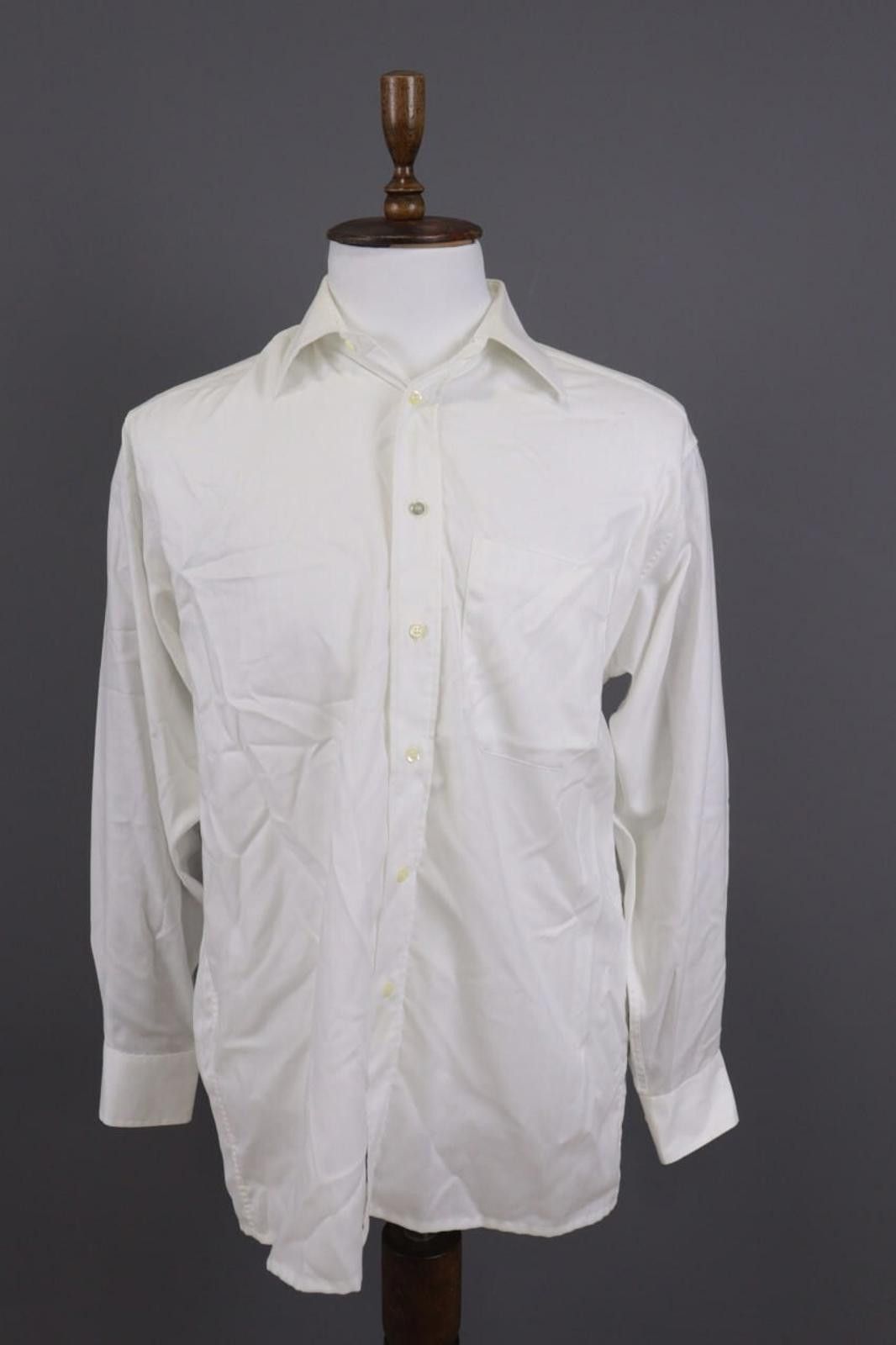 Christian Dior Monsieur Christian Dior White Pur Cotton Shirt Size 40 / 15 3/4 Size US M / EU 48-50 / 2 - 4 Thumbnail