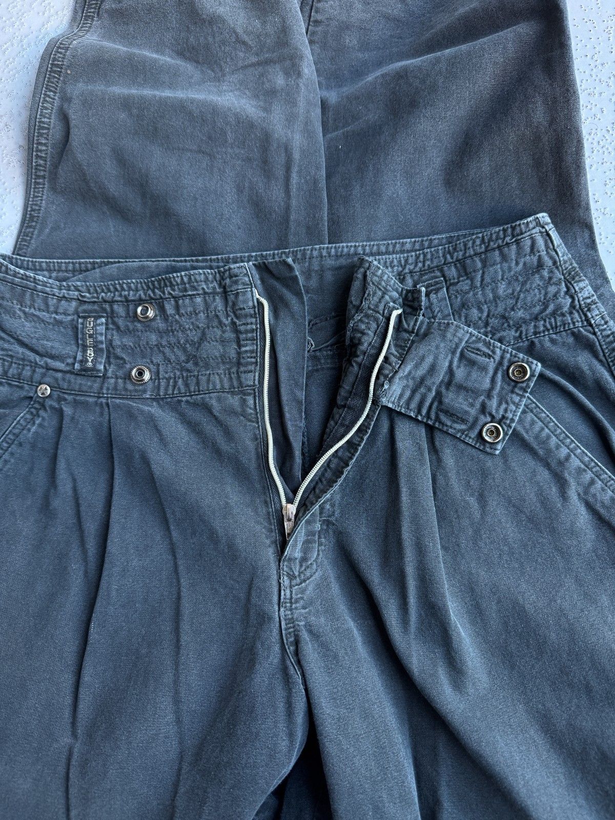 Bugle Boy Vintage 90s Cargo Pants Gray Cotton Military Grunge 34x36 Size US 34 / EU 50 - 11 Thumbnail