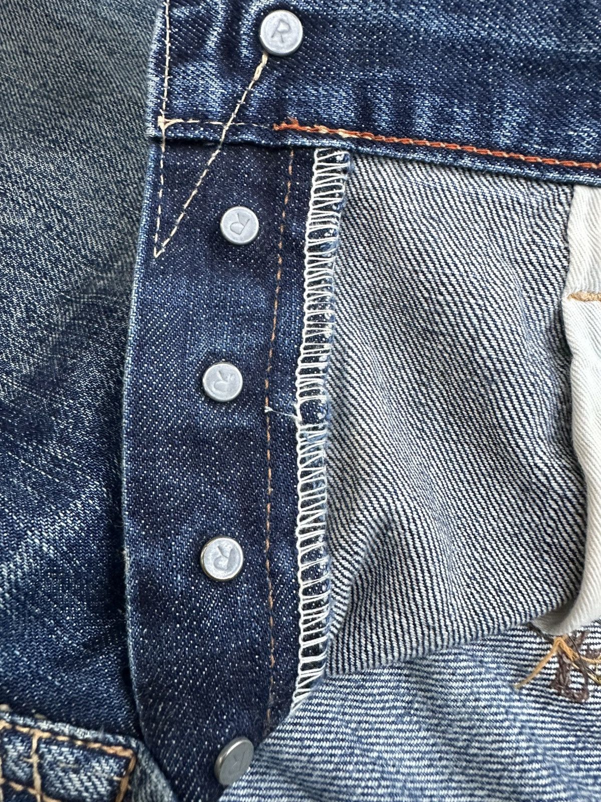 45rpm R by 45Rpm Indigo Blue Selvedge Denim Jeans Size US 31 - 13 Thumbnail
