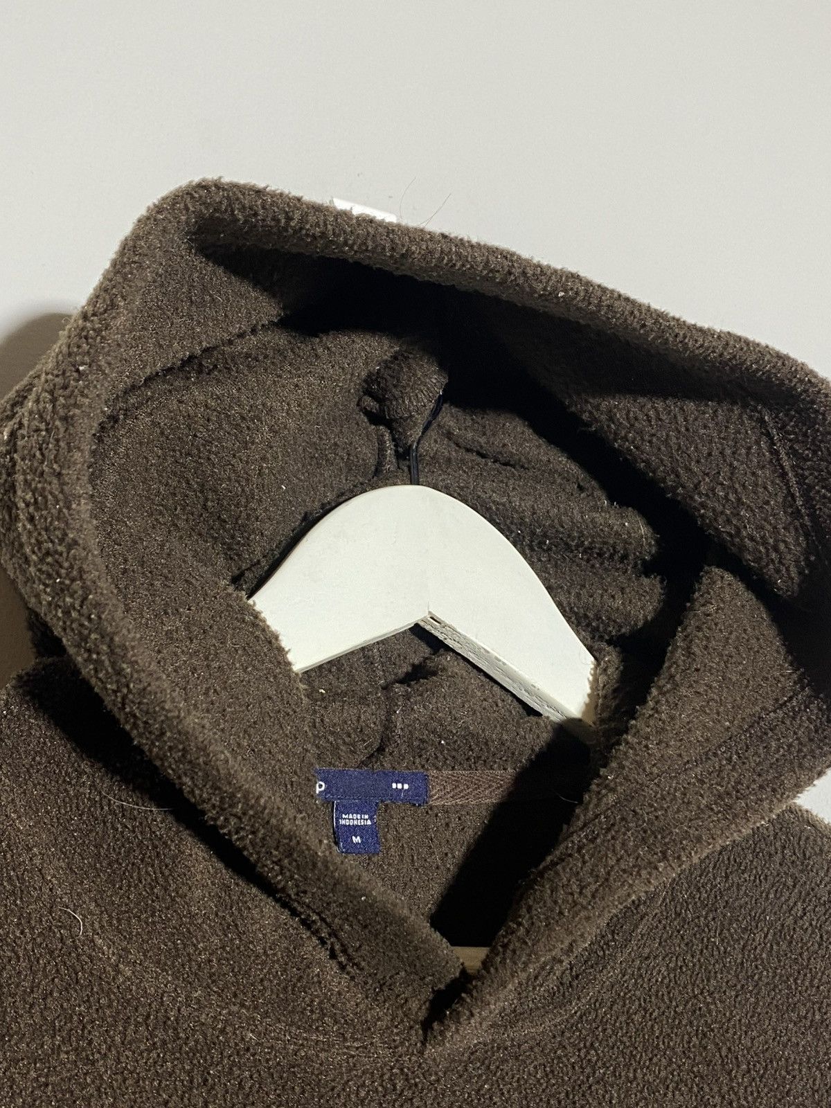 Gap 🔥 Y2K GAP BROWN FLEECE HOODIE DISTRESSED WORKWEAR VIBES Size US M / EU 48-50 / 2 - 15 Thumbnail