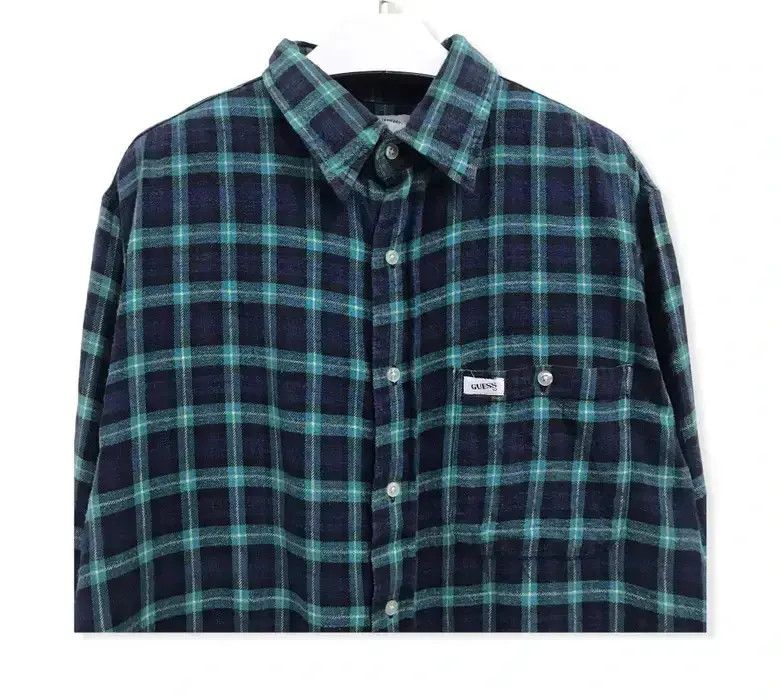 Flannel Guess Plaid Tartan Flannel Shirt Size US L / EU 52-54 / 3 - 2 Thumbnail