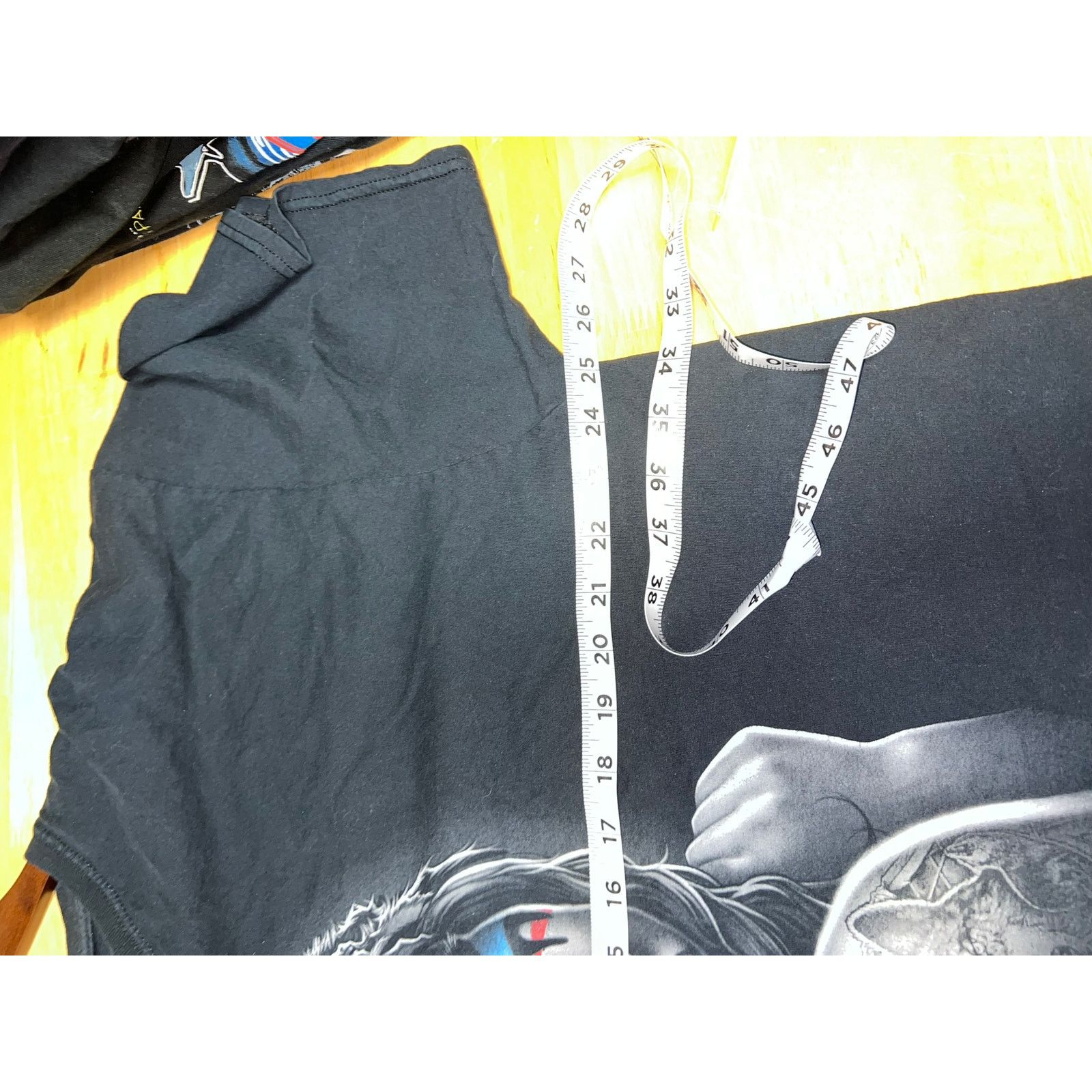 Fruit Of The Loom Vintage Native American Girl Shirt Tattoo Graphic Black 3 Size US XXL / EU 58 / 5 - 8 Thumbnail