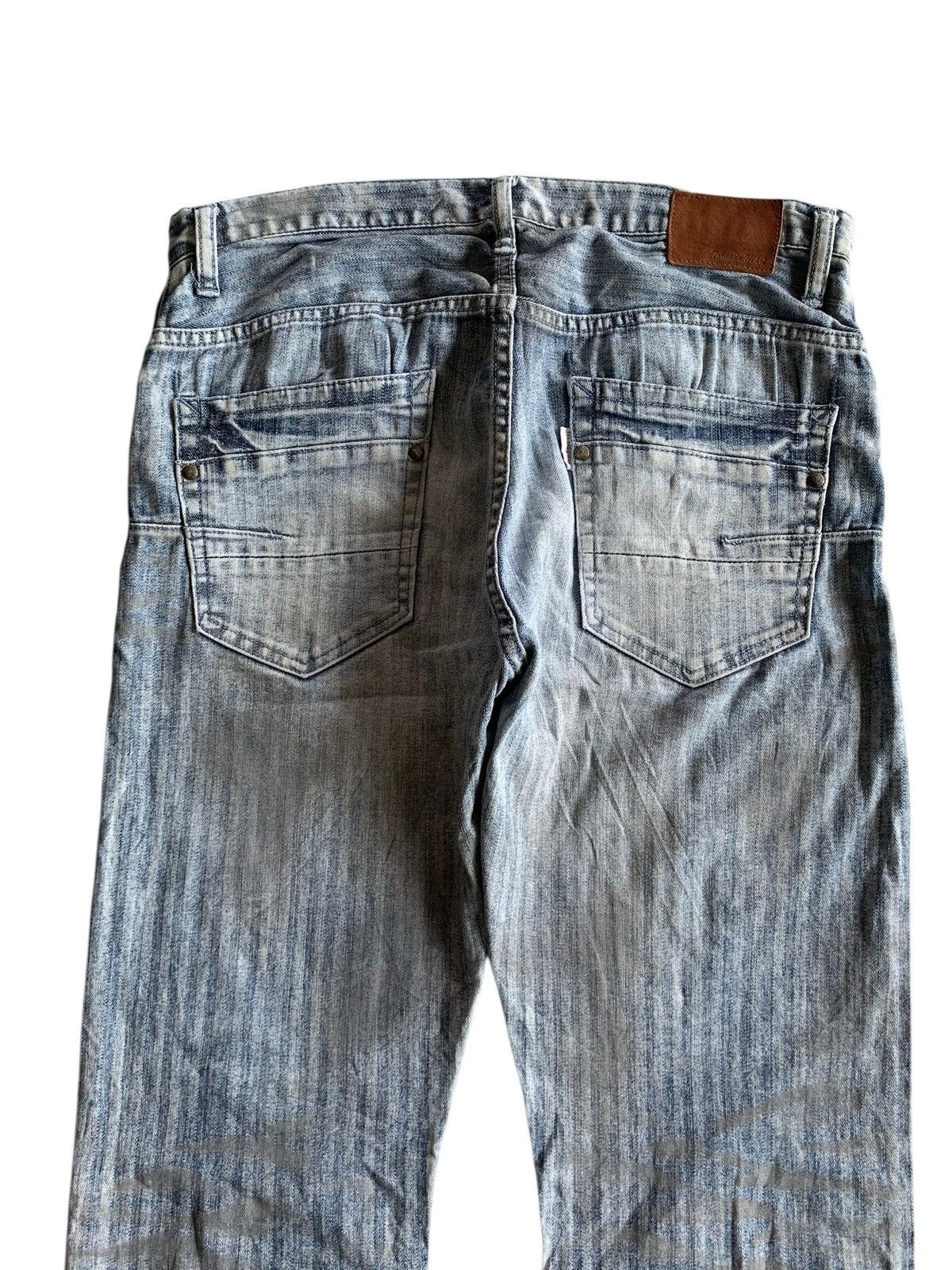 Tornado Mart TORNADO MART STRIPE JAPANESE STRETCH DISTRESSED DENIM Size US 32 / EU 48 - 6 Thumbnail