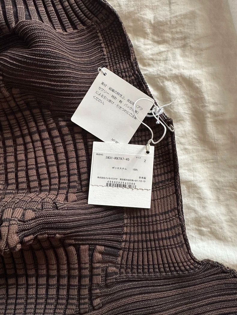 Issey Miyake Issey Miyake size:2 Brown sea urchin series sleeveless kni Size S / US 4 / IT 40 - 4 Thumbnail