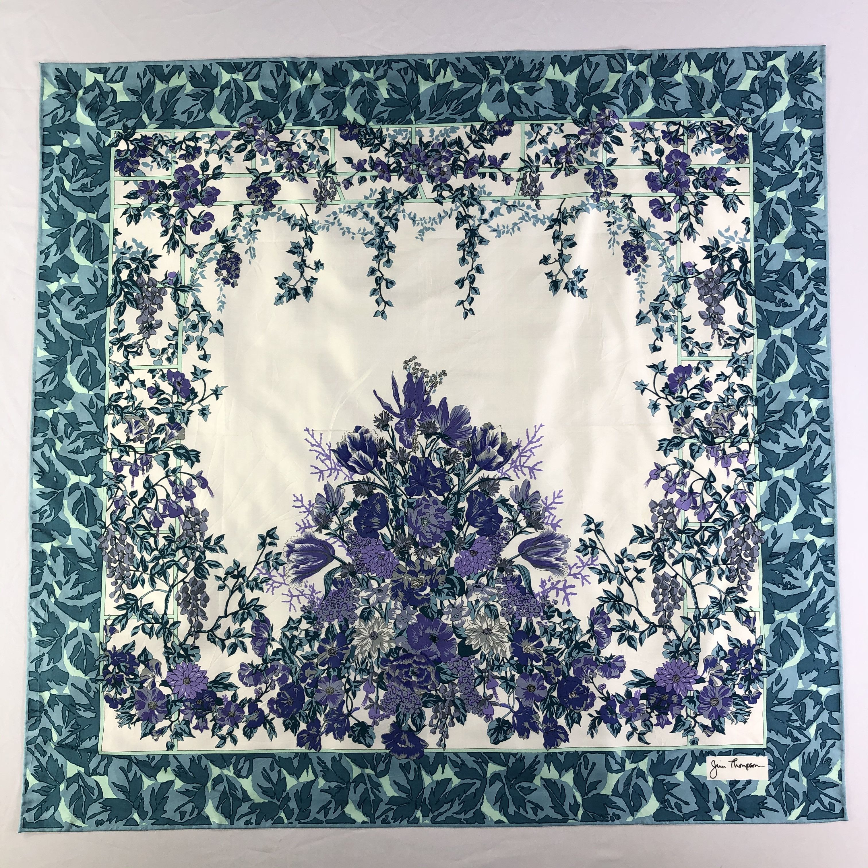 Jim Thompson × Vintage Vintage Jim Thompson Silk Scarf Size ONE SIZE - 2 Thumbnail
