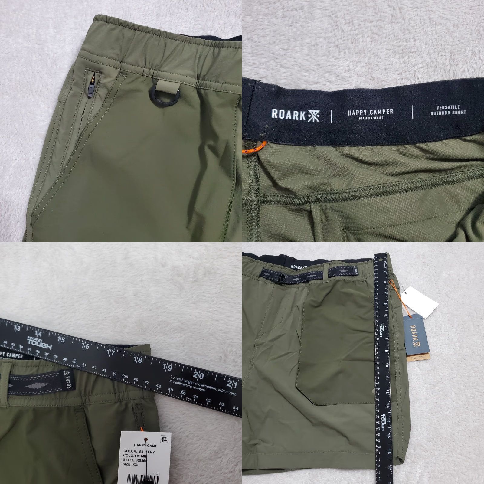 Roark Roark Happy Camper Shorts Men XXL Military Green 16” Outseam Outdoor Versatile Size US 39 - 8 Thumbnail