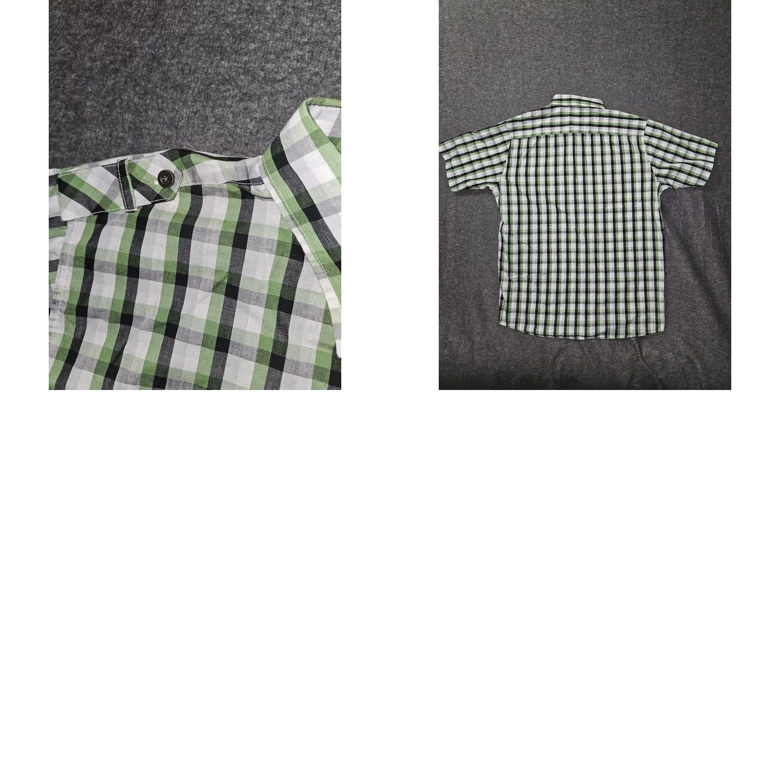 Vintage Kani Gold Shirt Mens 2XL Slim Fit Green Check Short Sleeve Button Up Y2K 90's Size US XXL / EU 58 / 5 - 8 Thumbnail