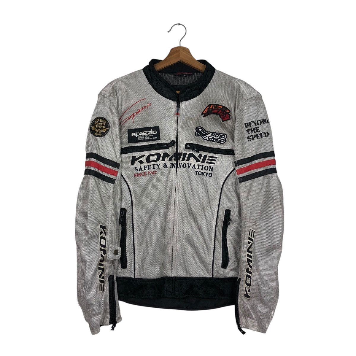 Japanese Brand 📌Vintage Racing Bomber Jacket Komine Kadoya Big Logo Size US XL / EU 56 / 4 - 2 Thumbnail