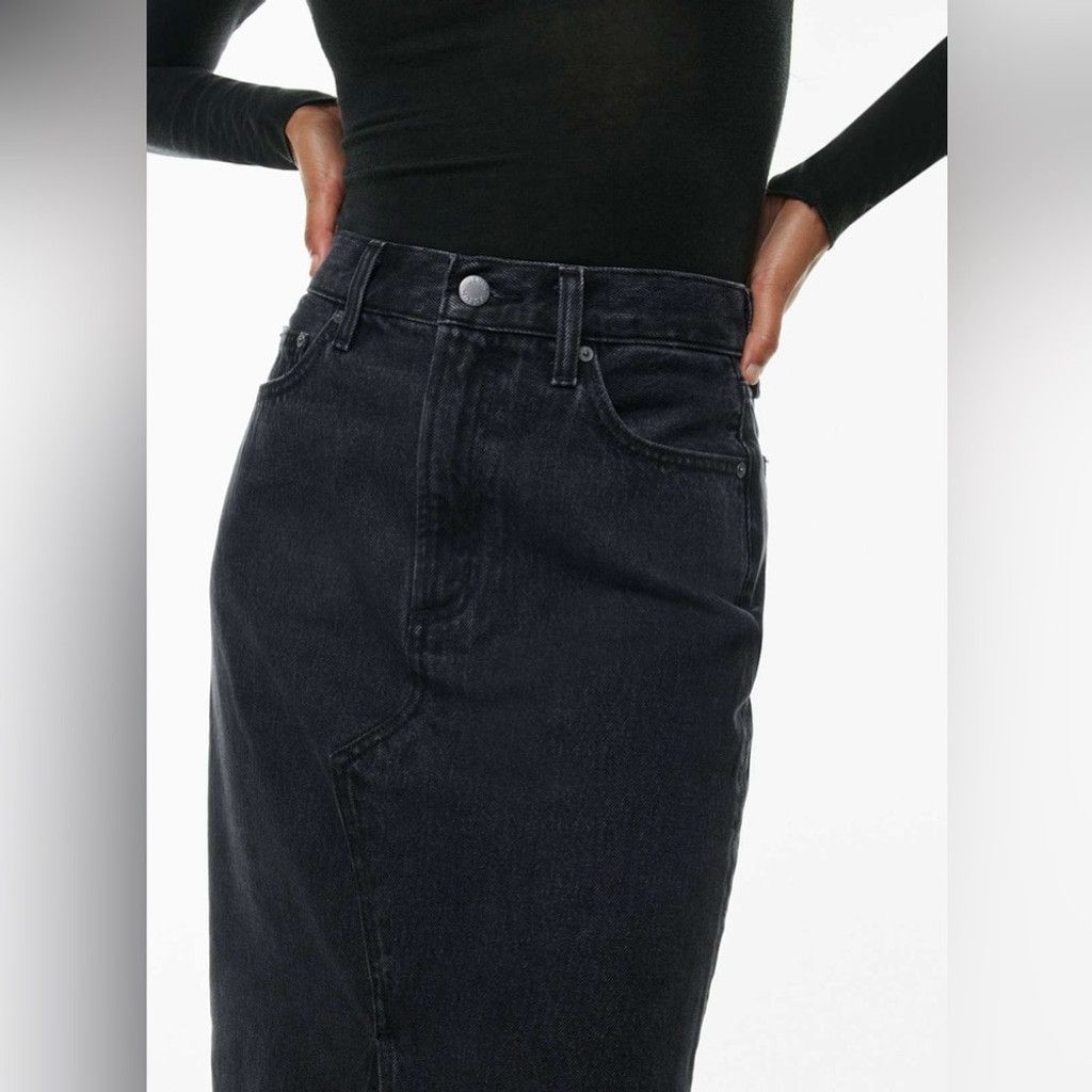 Other Denim Forum The '90s Vintage Maxi Jean Skirt Size 24 Size 24" / US 00 / IT 34 - 4 Thumbnail