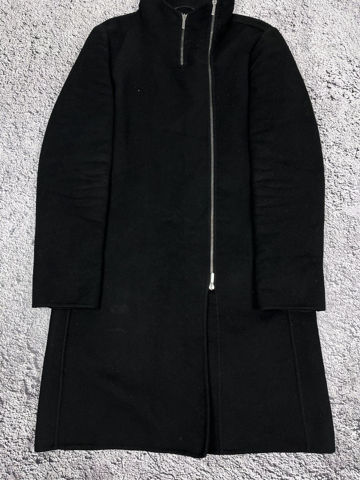 Max Mara S MaxMara Zip Hooded Wool Angora Wool Coat Size M / US 6-8 / IT 42-44 - 3 Thumbnail
