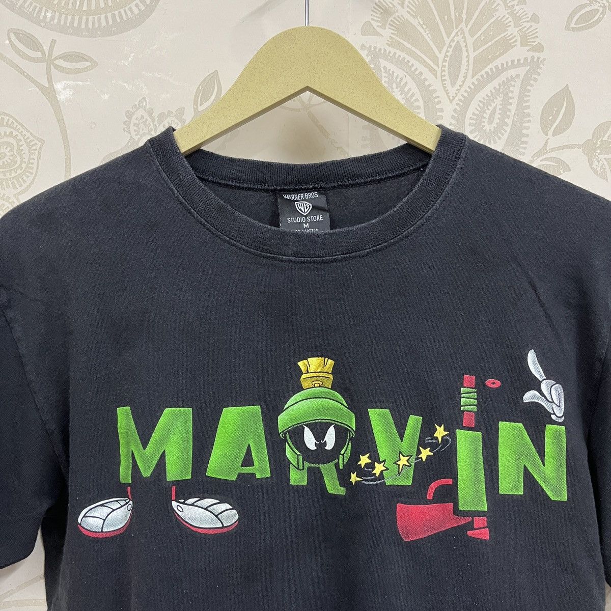Cartoon Network × Vintage × Warner Bros Vintage 90s Marvin X Warner Bros Studio Single Stitches Size US M / EU 48-50 / 2 - 15 Thumbnail