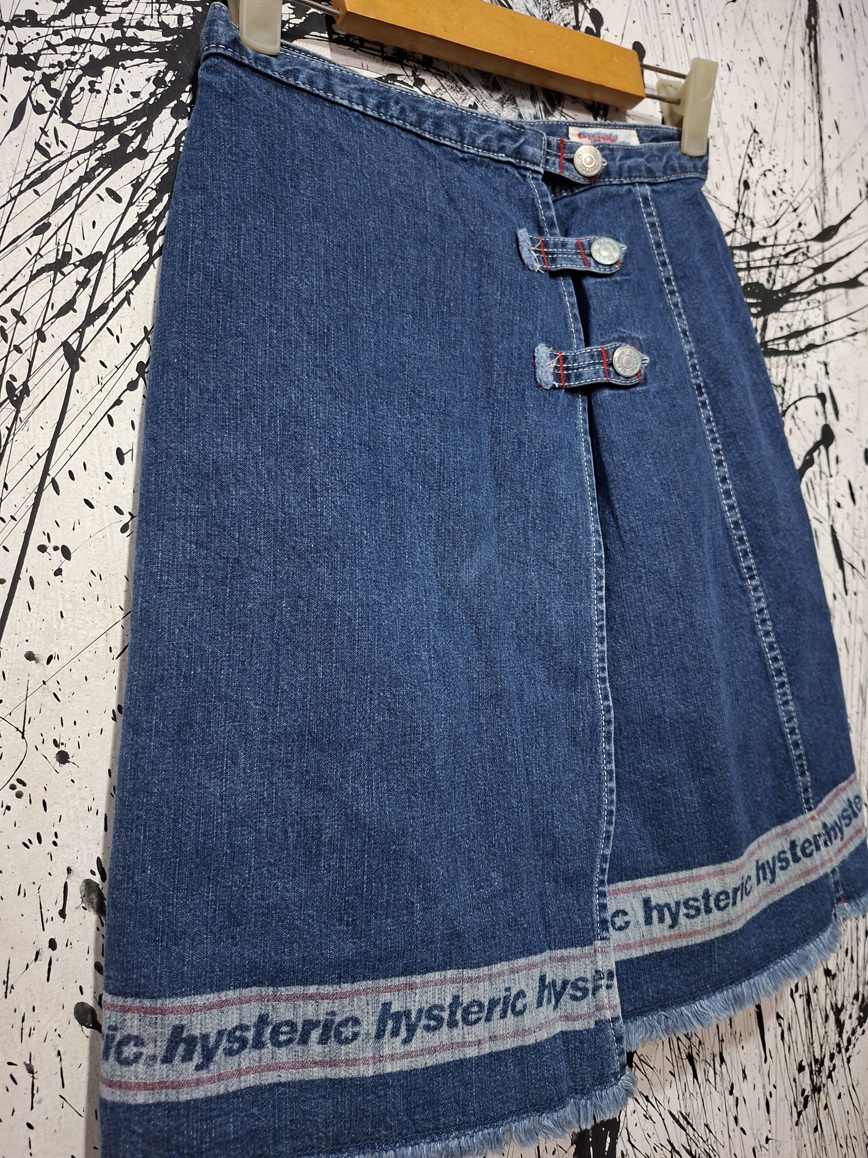 Hysteric Glamour 90'S HYSTERIC GLAMOUR DENIM MIDI SKIRT Size 28" / US 6 / IT 42 - 2 Thumbnail