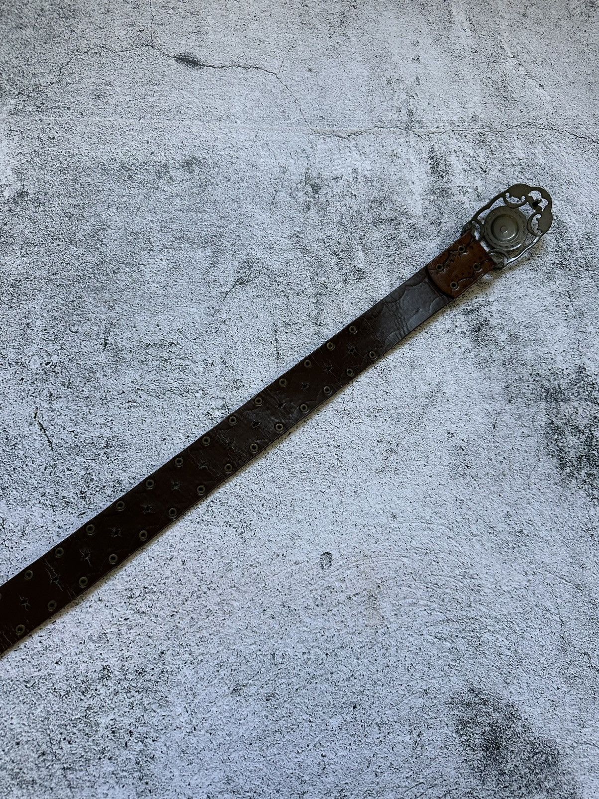 Japanese Brand Vintage Distressed Hysteric Style Belt Y2K Metal Logo Size ONE SIZE - 11 Thumbnail
