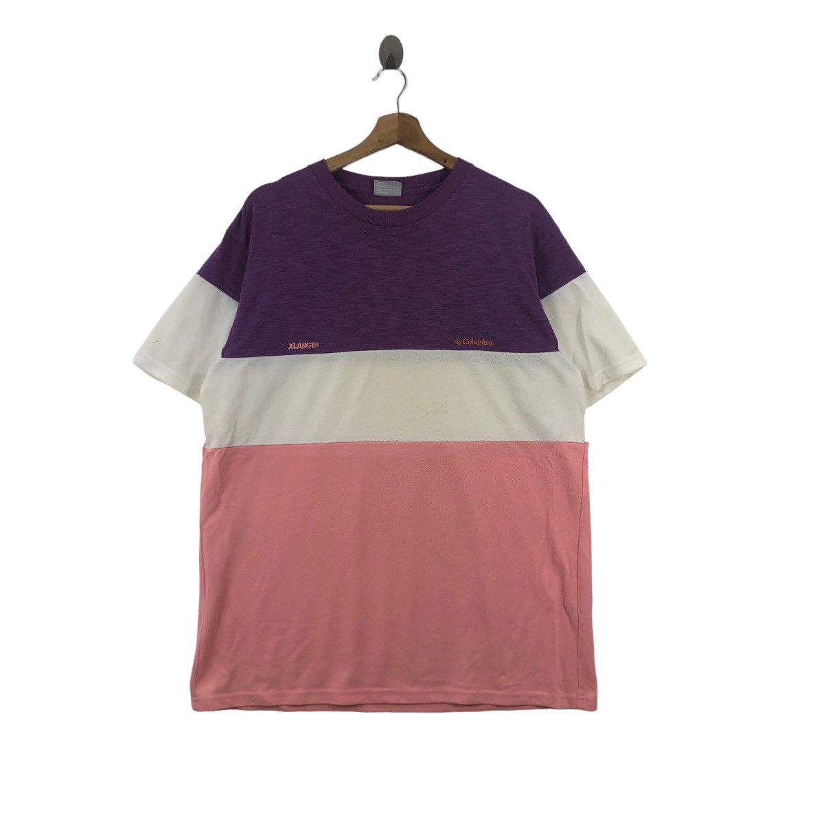 Columbia XLARGE CLOTHING x COLUMBIA Baggy Tee Shirt Top Striped Skate Size US XL / EU 56 / 4 - 1 Thumbnail