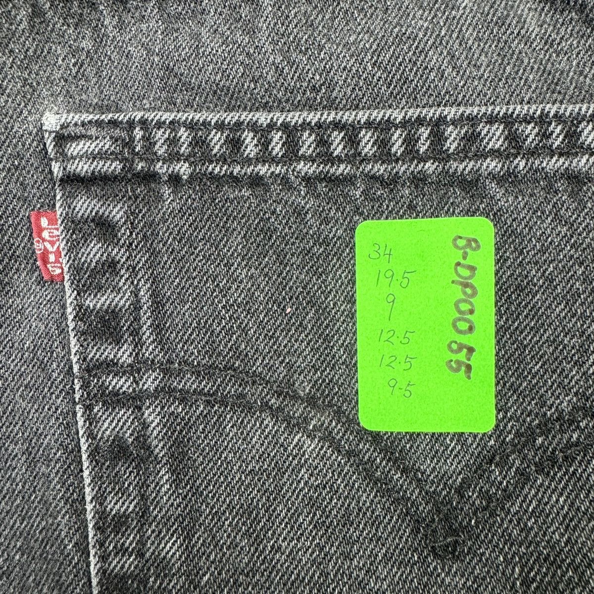 Levi's × Vintage Levis 501 Faded Black Vintage Y2K Short Size US 34 / EU 50 - 11 Thumbnail