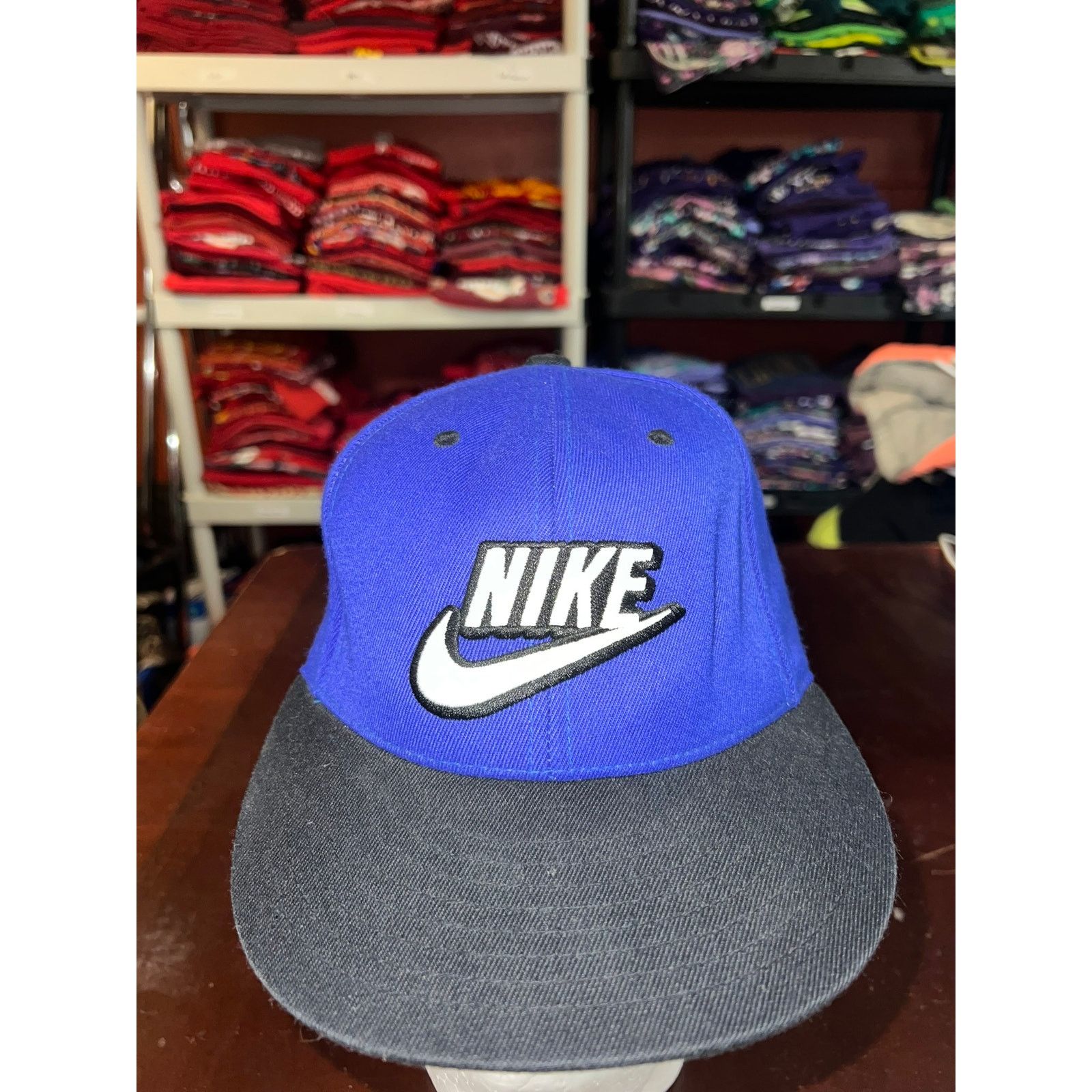 Nike Nike Sportswear Hat Blue One Size Cap Sports Logo Headwear Size ONE SIZE - 2 Thumbnail