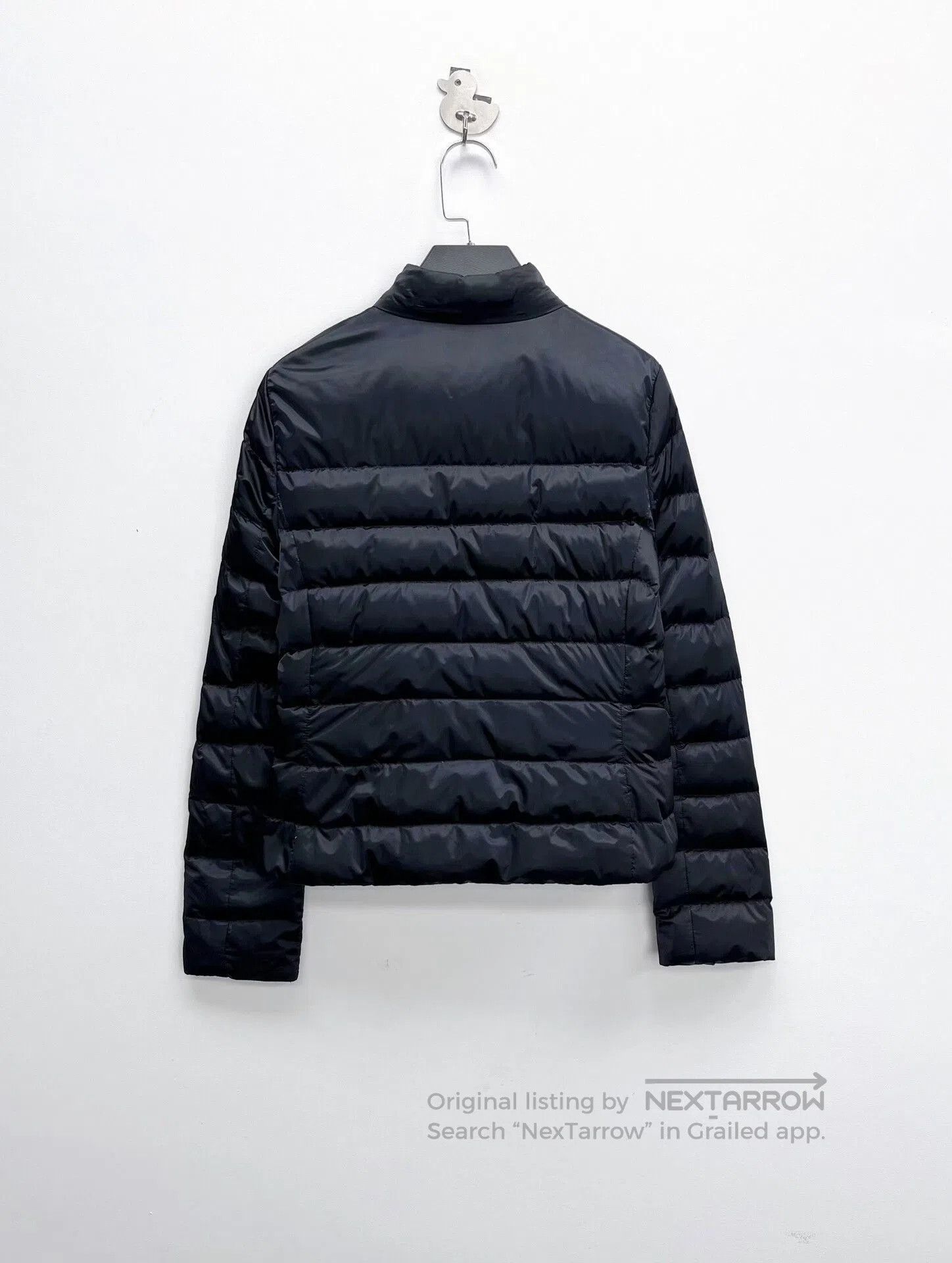Prada prada black short puffer jacket with logo. Size US M / EU 48-50 / 2 - 2 Thumbnail