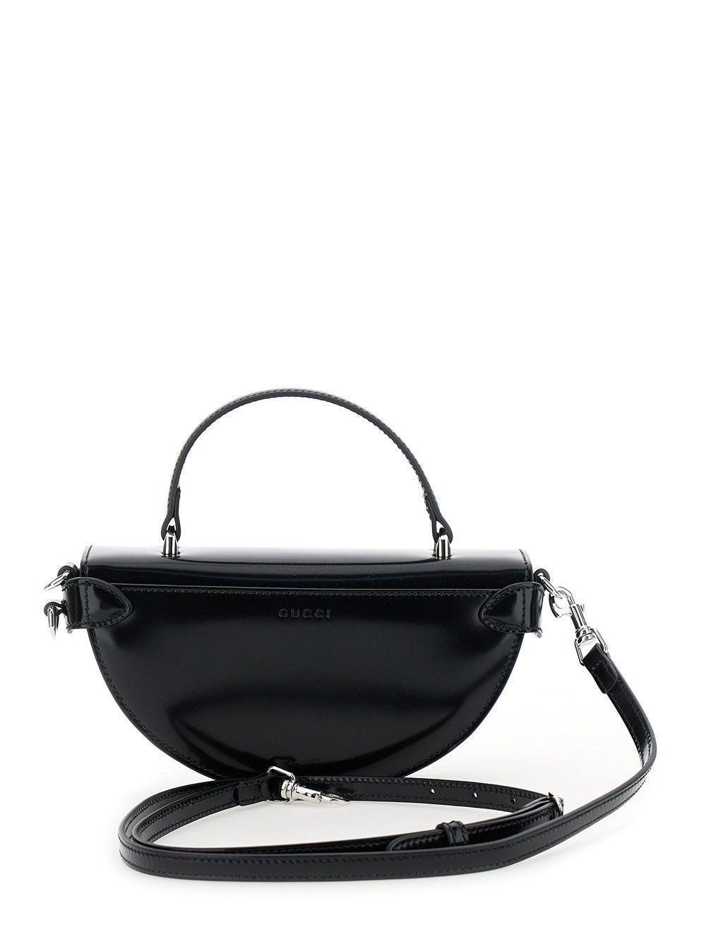 Gucci o1la5ras0526 Size: OS / Mini Half-Moon Top Handle Bag Black Size ONE SIZE - 4 Thumbnail